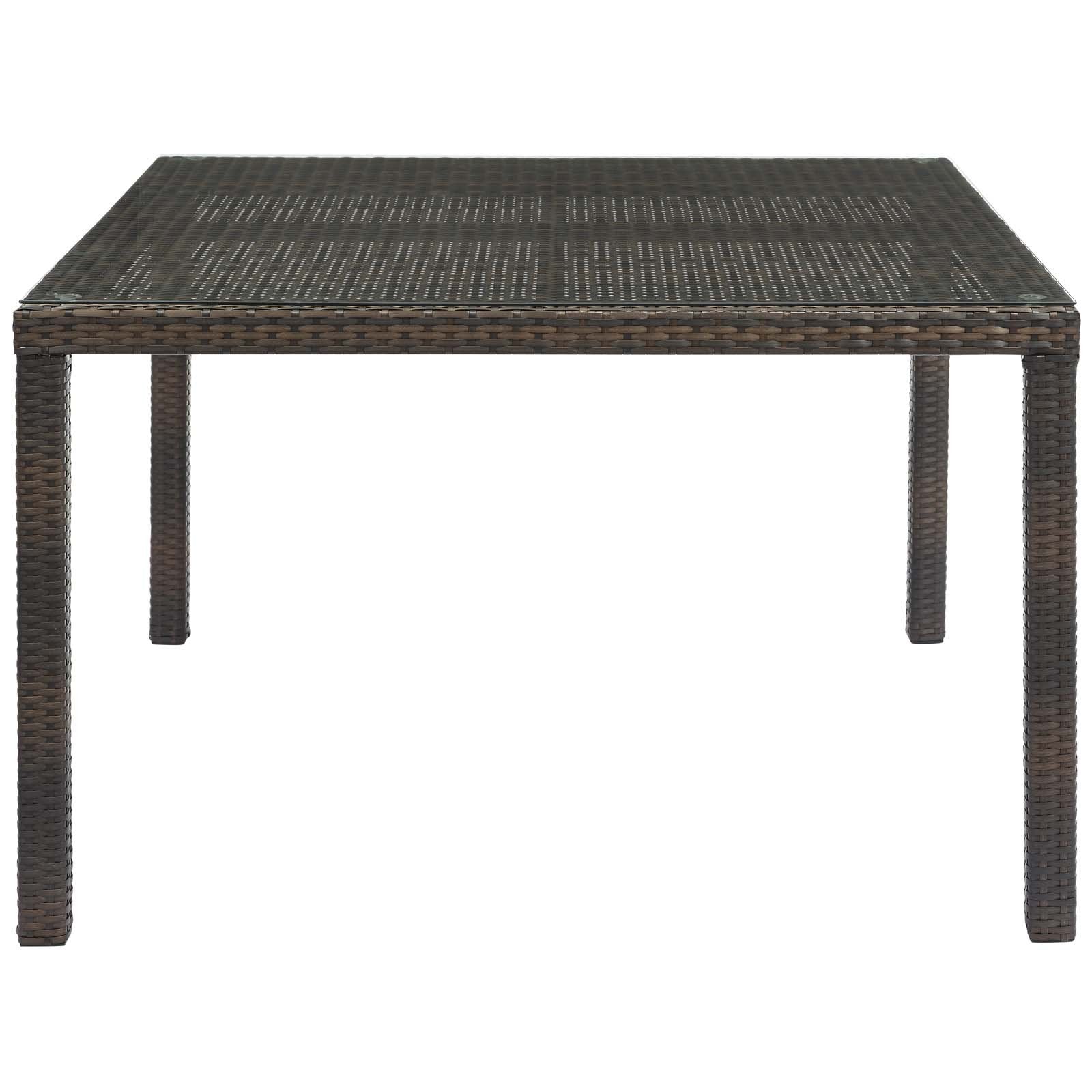 Conduit 47" Outdoor Patio Wicker Rattan Dining Table