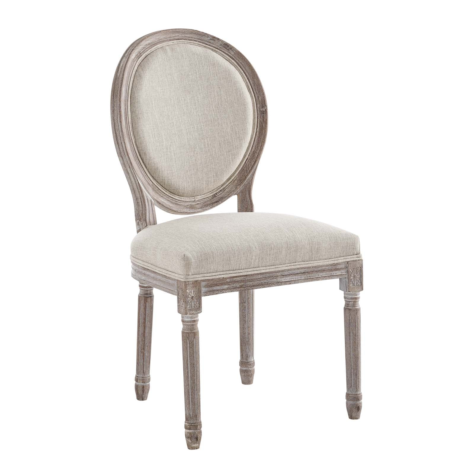 Emanate Vintage French Upholstered Fabric Dining Side Chair