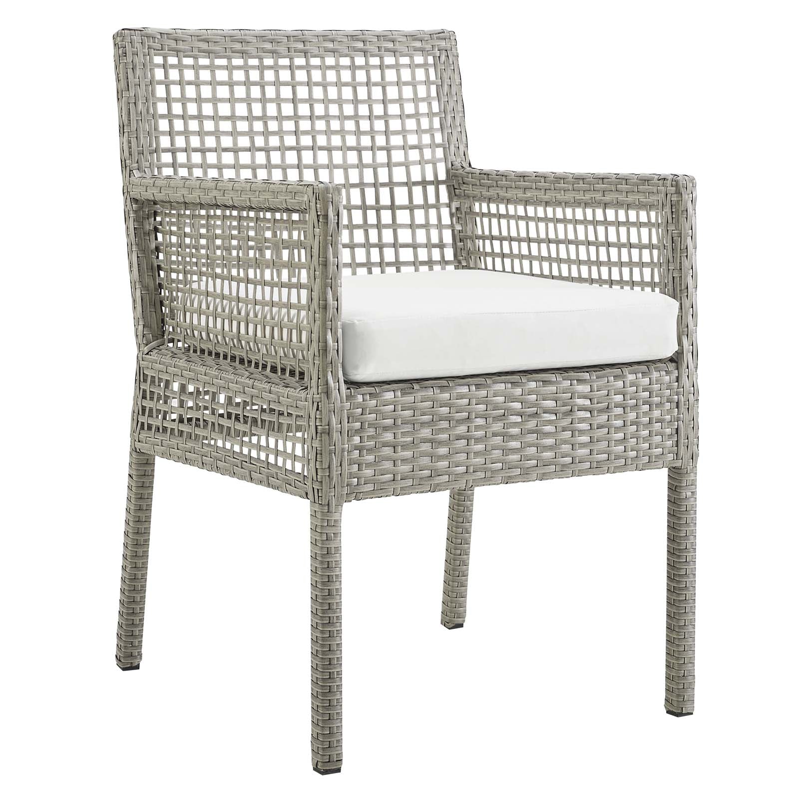 Aura Outdoor Patio Wicker Rattan Dining Armchair