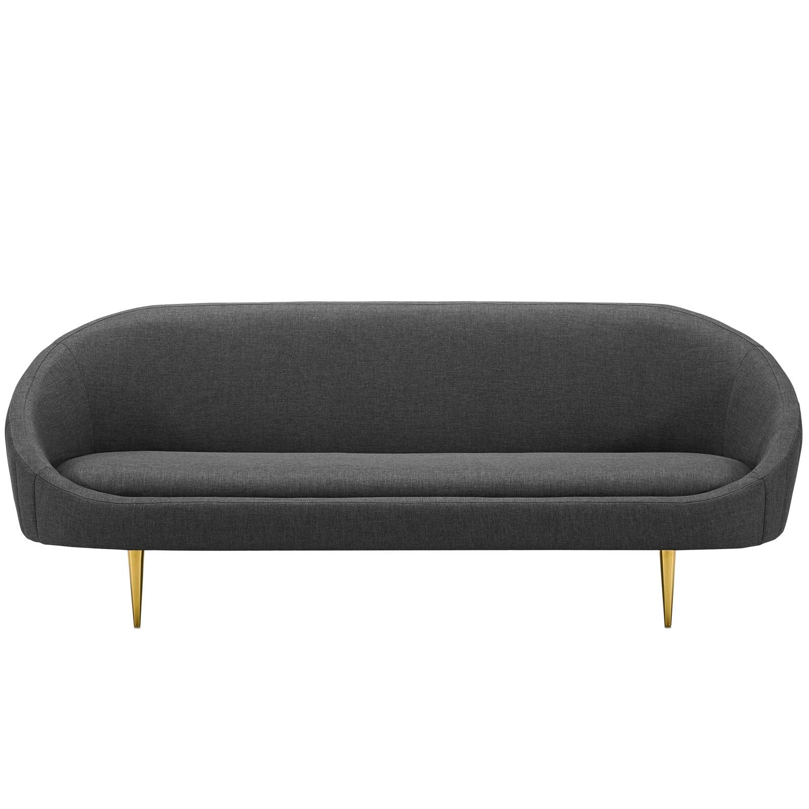 Sublime Vertical Curve Back Fabric Sofa