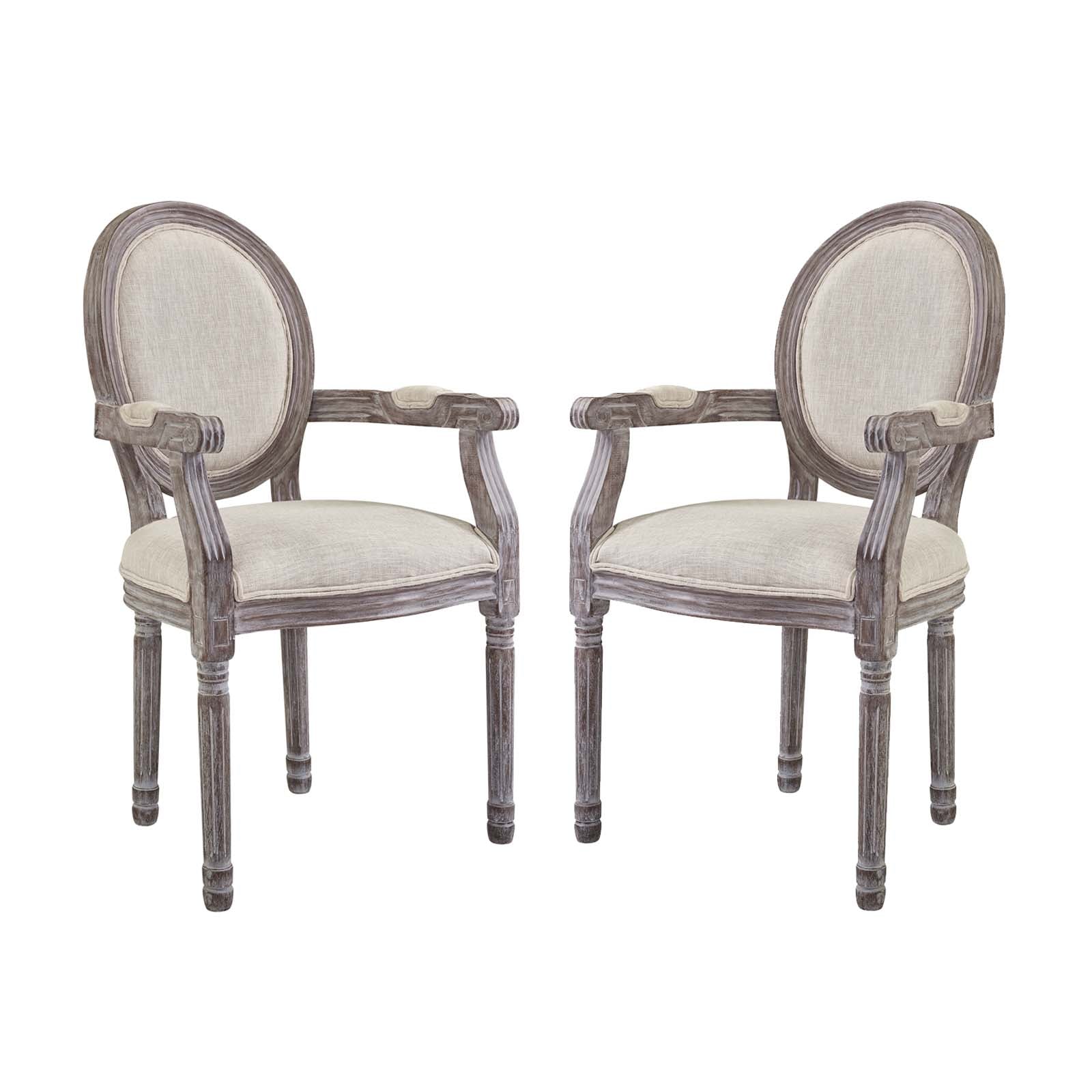 Emanate Dining Armchair Upholstered Fabric Set of 2