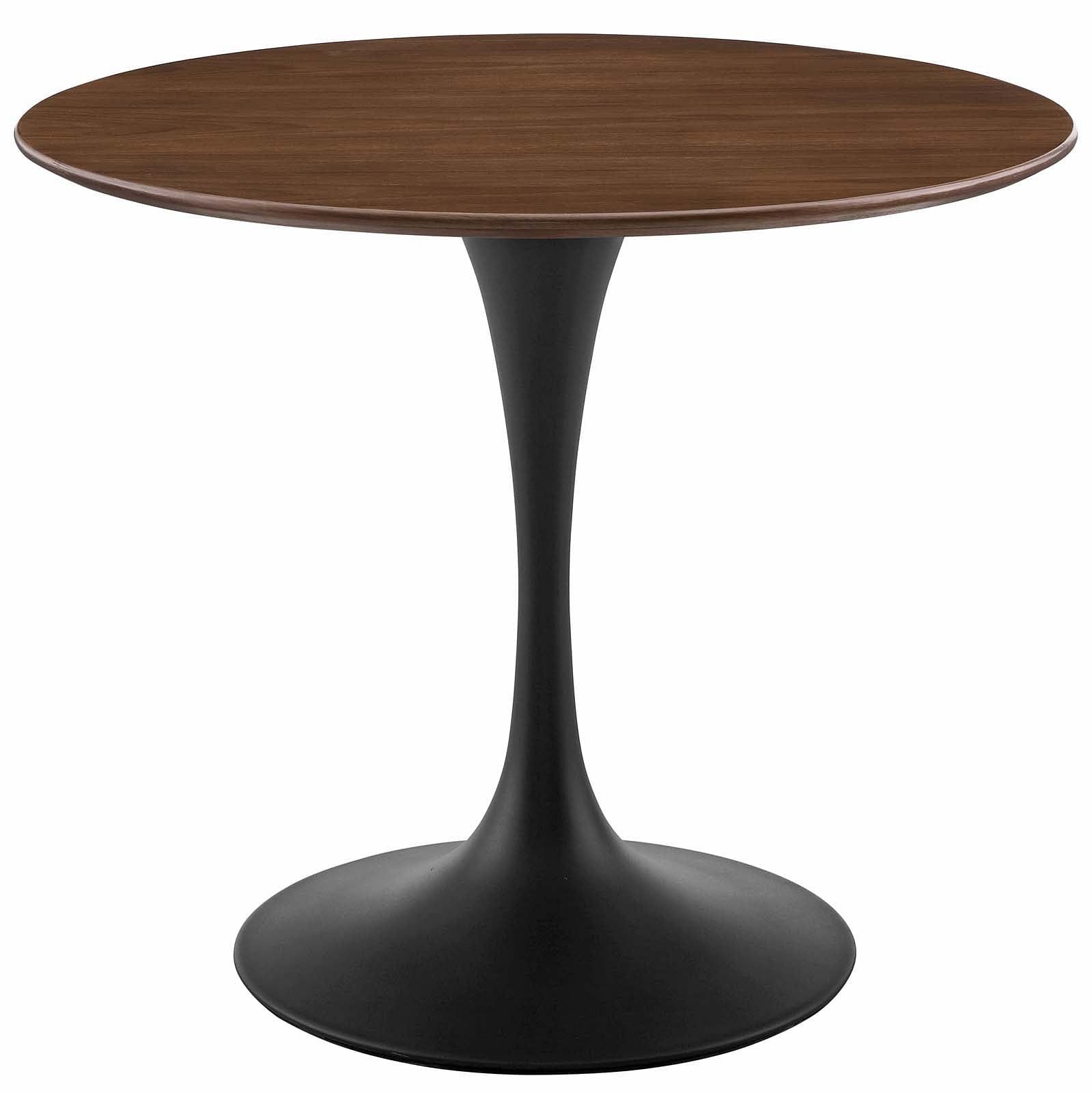 Lippa 36" Round Walnut Dining Table