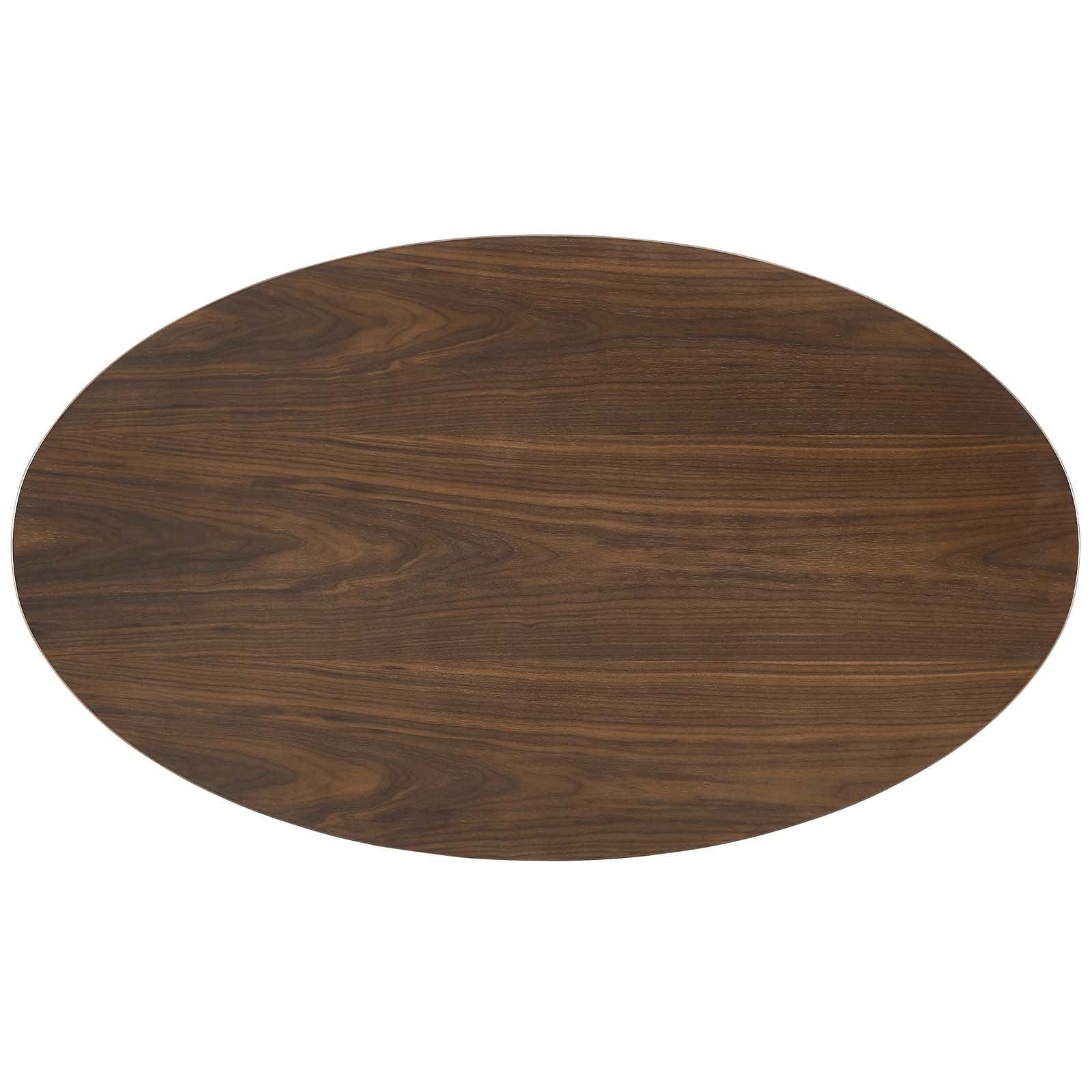 Lippa 48" Oval Walnut Dining Table