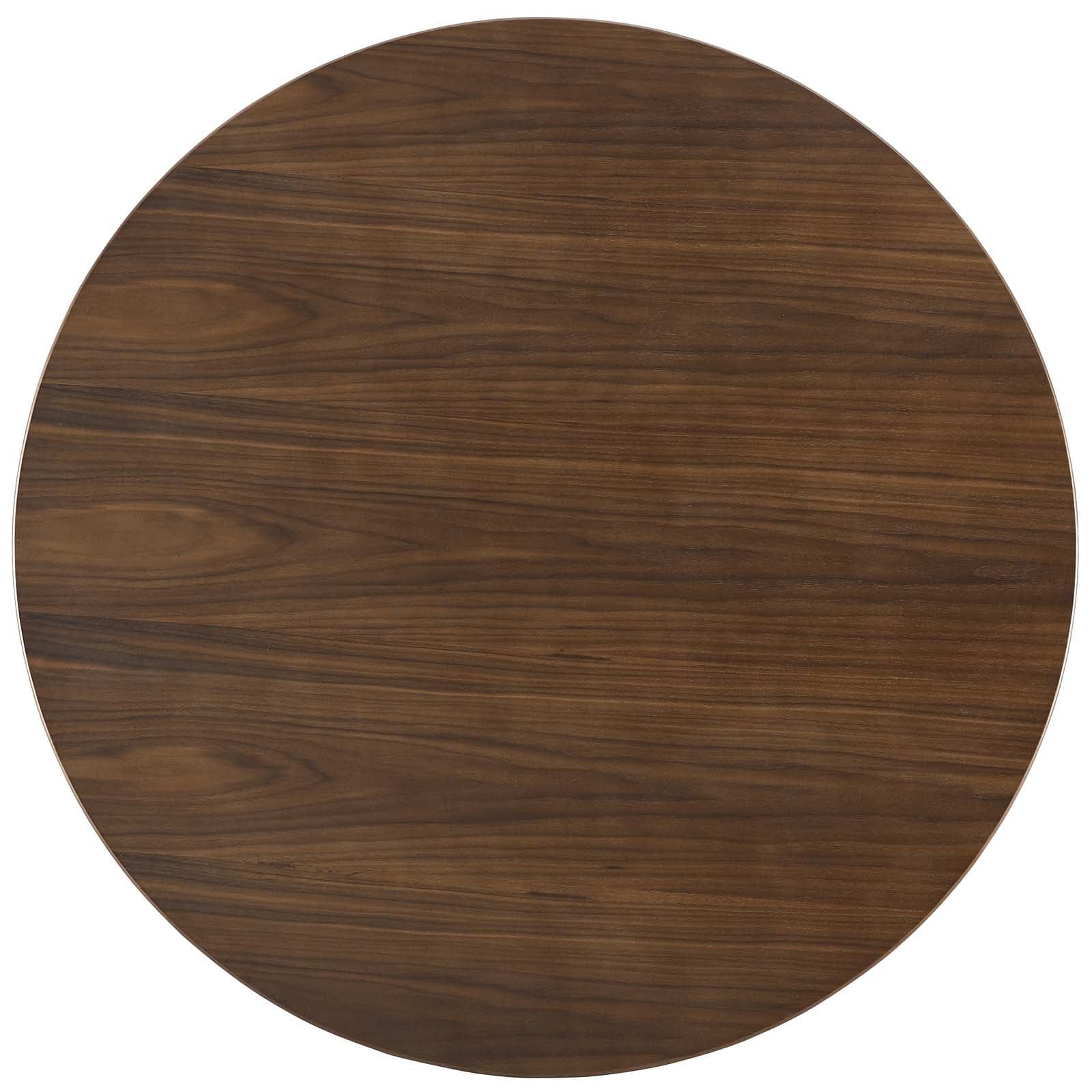 Lippa 47" Round Walnut Dining Table