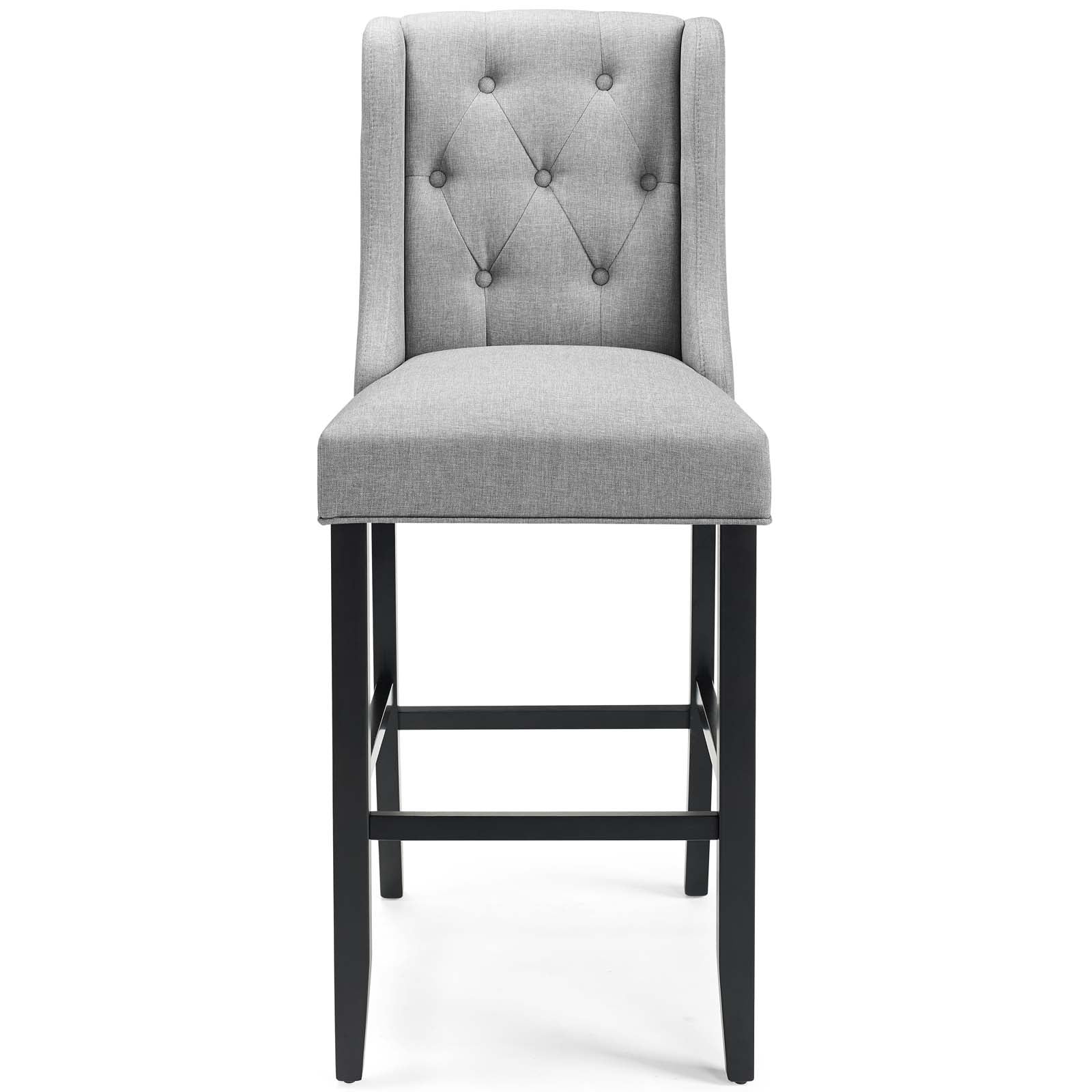 Baronet Tufted Button Upholstered Fabric Bar Stool