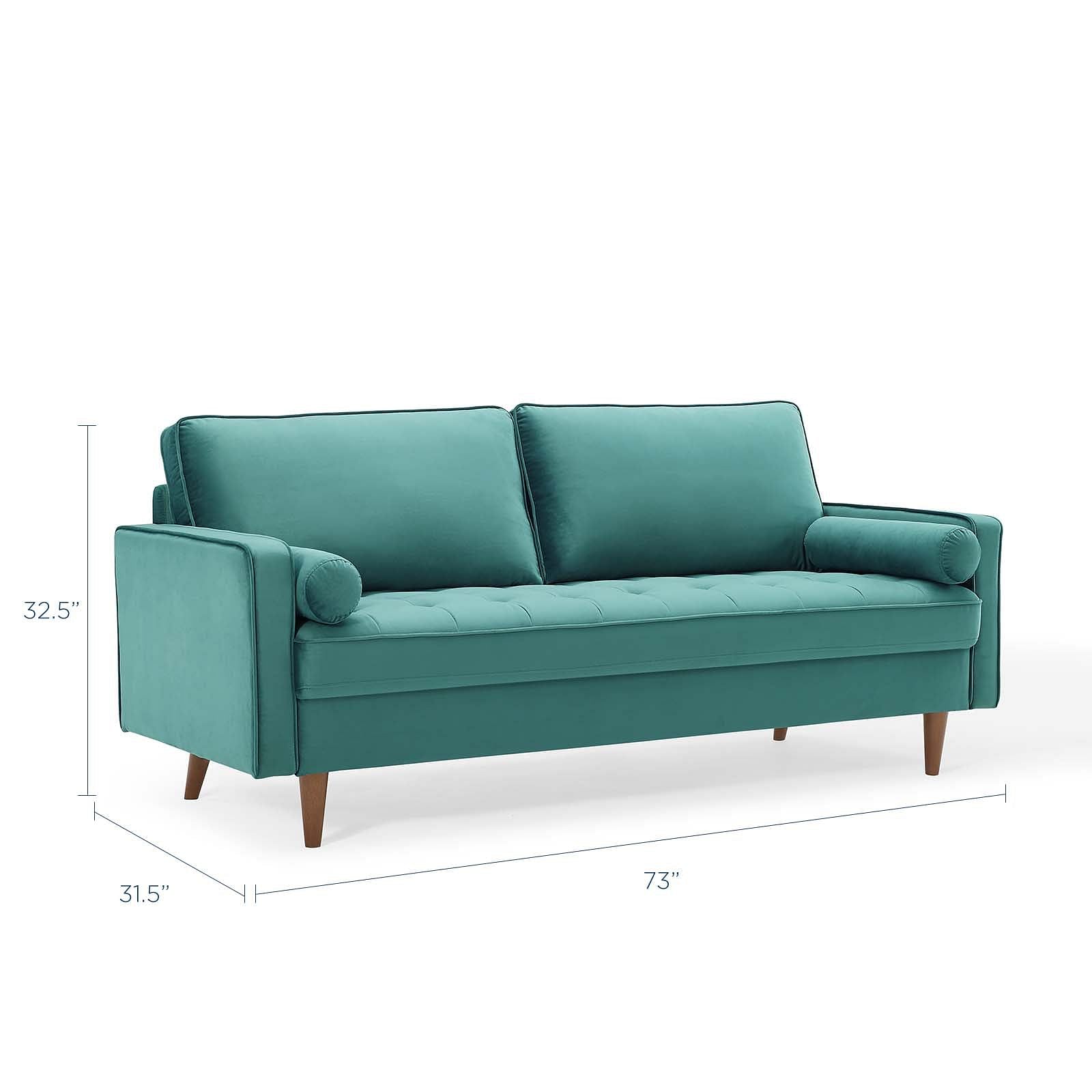 Valour Performance Velvet Sofa