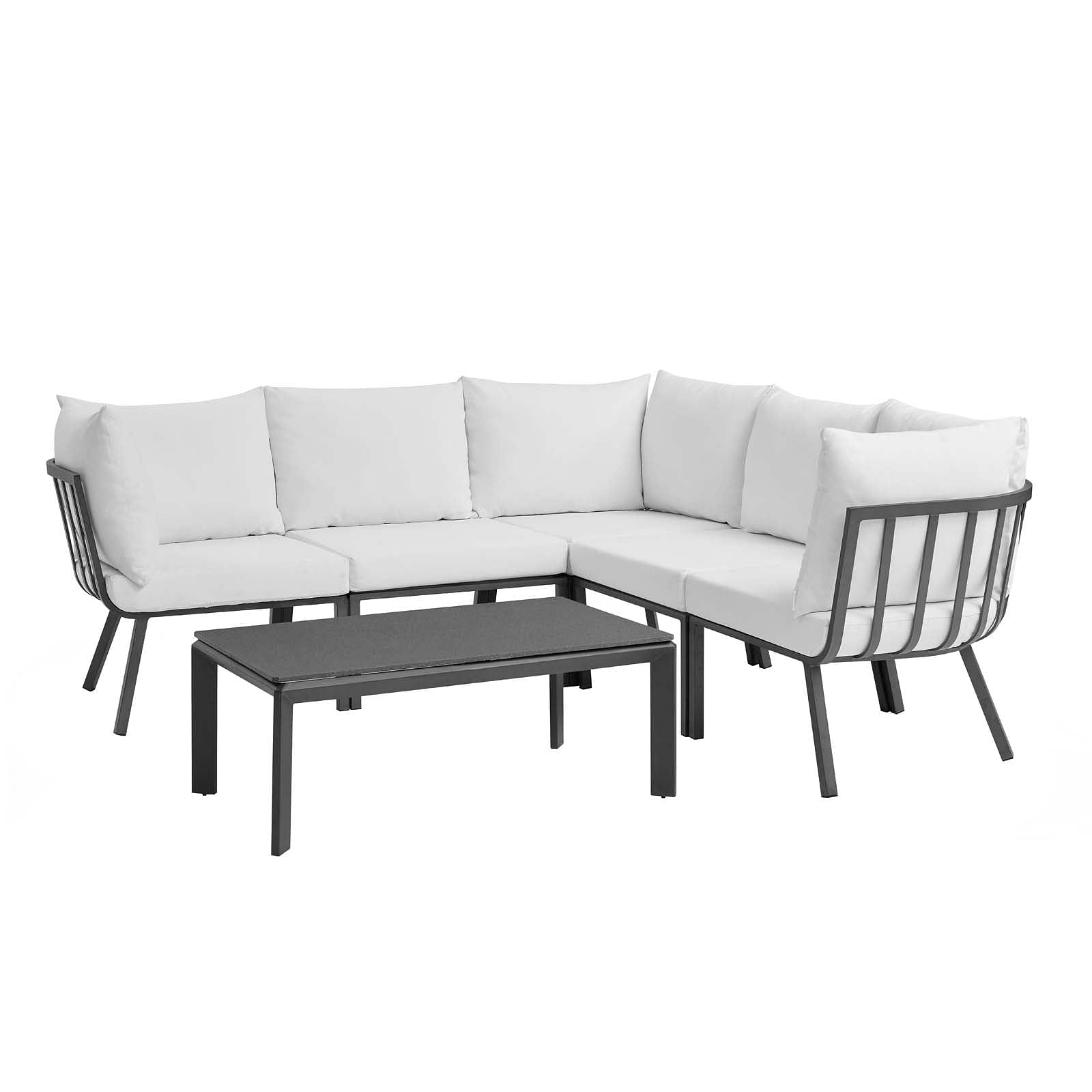 Riverside 6 Piece Outdoor Patio Aluminum Set