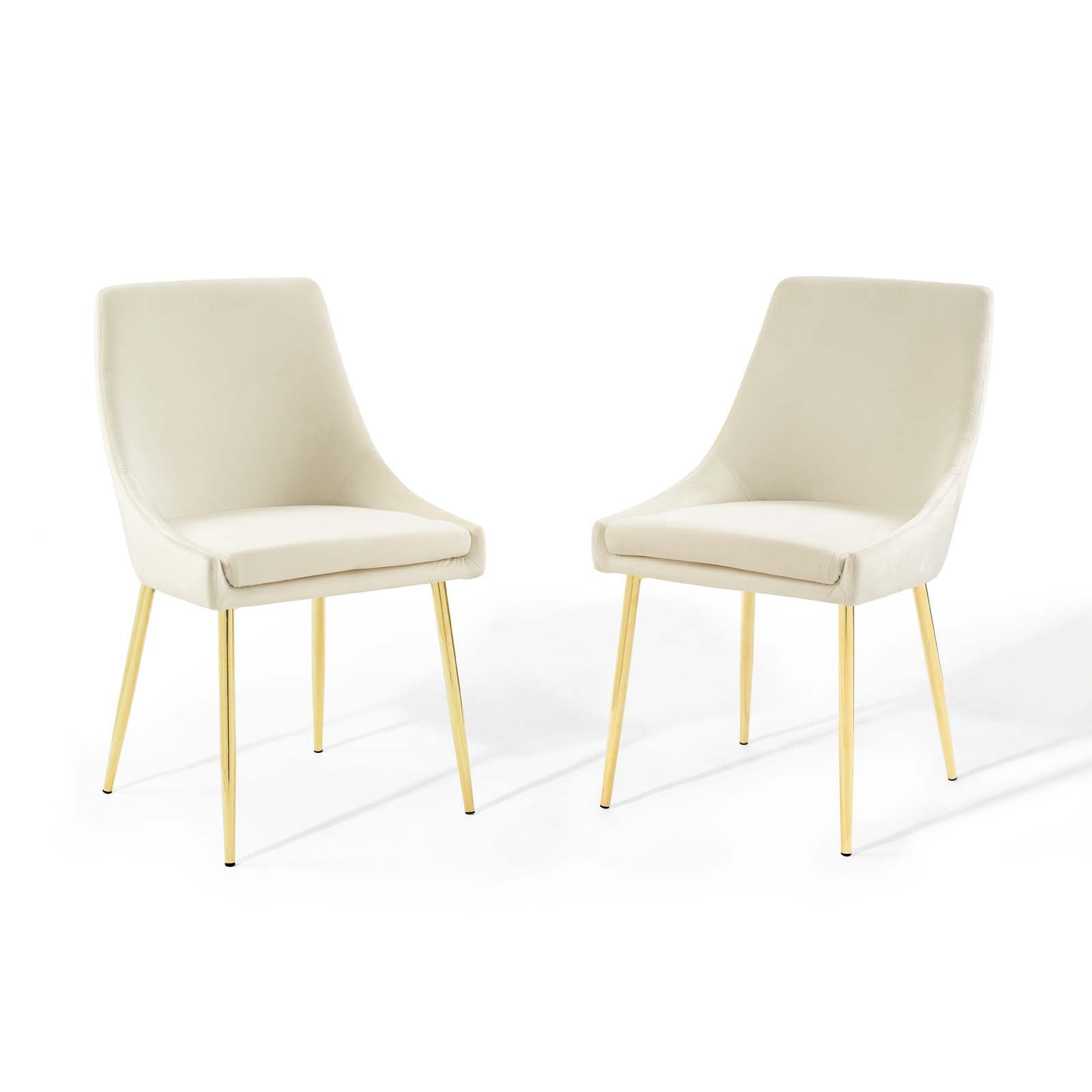 Viscount Performance Velvet Dining Chairs - Set of 2