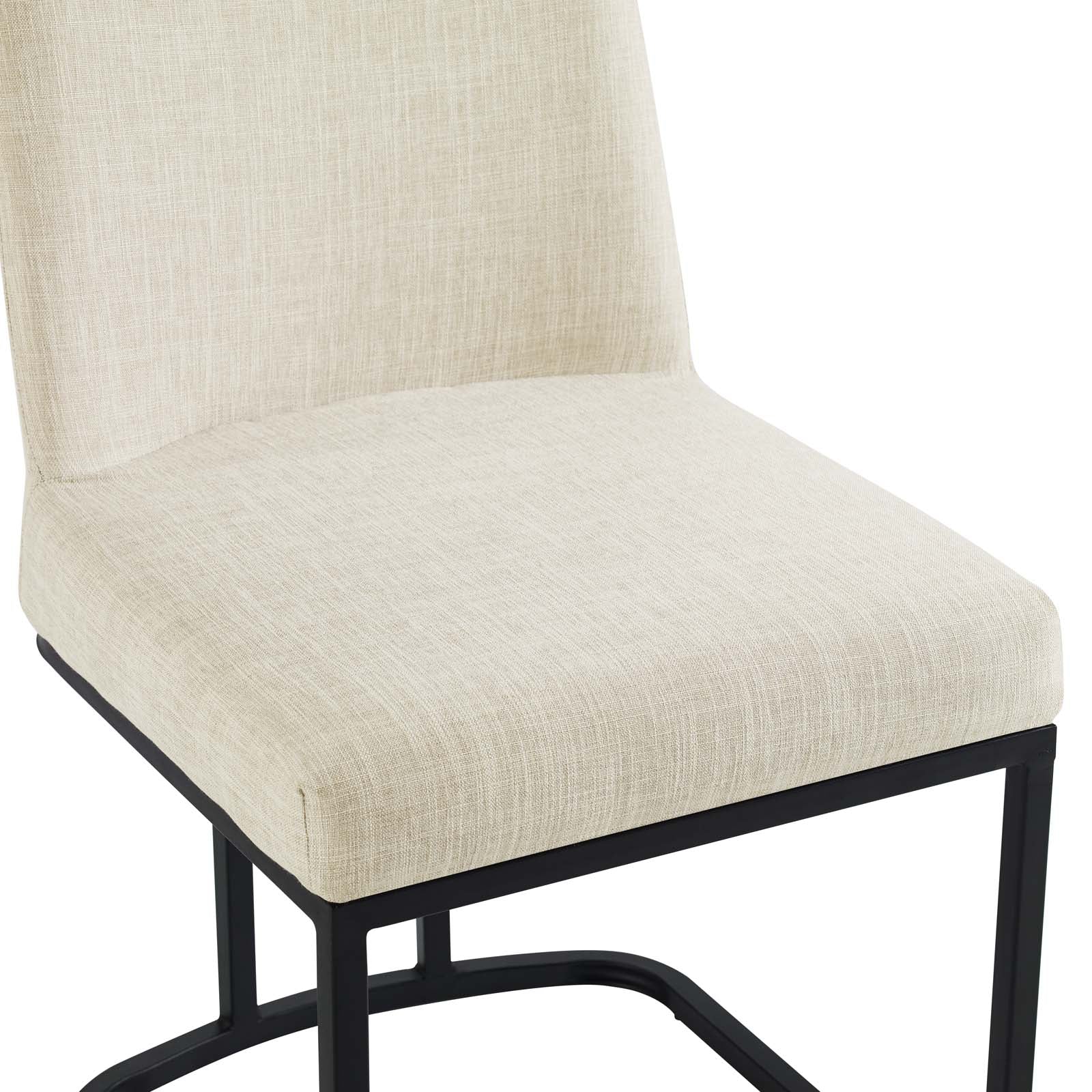 Amplify Sled Base Upholstered Fabric Dining Side Chair