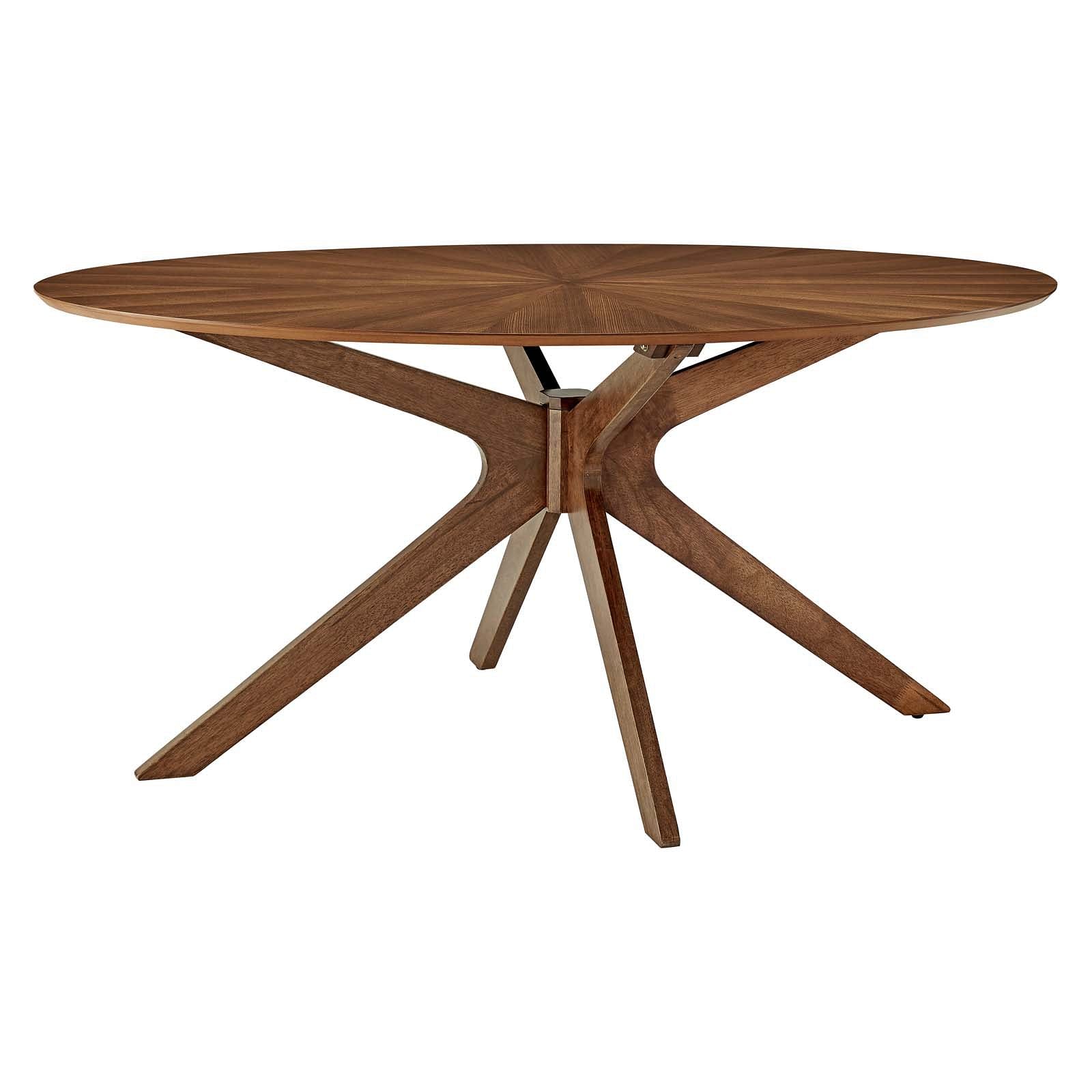 Crossroads 63" Oval Wood Dining Table