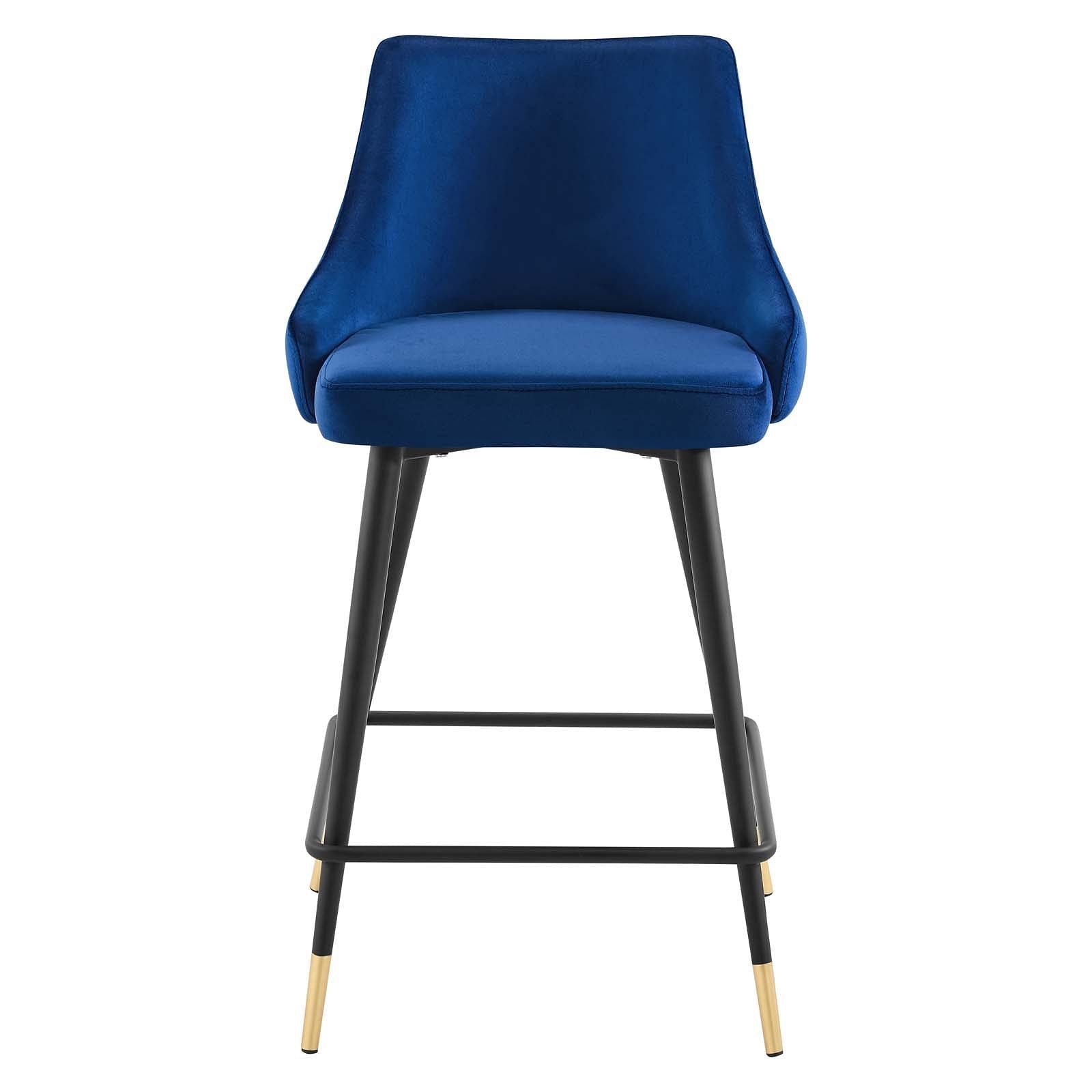 Adorn Performance Velvet Counter Bar Stool