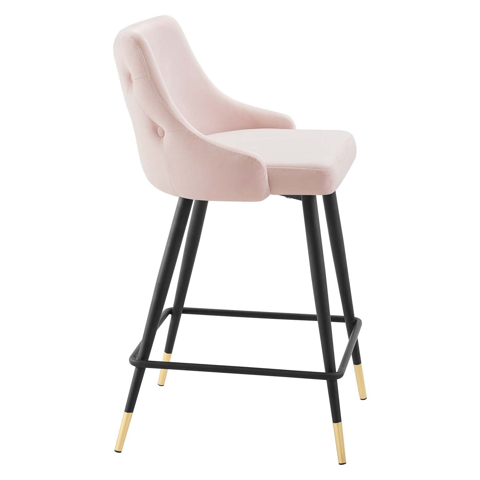 Adorn Performance Velvet Counter Bar Stool