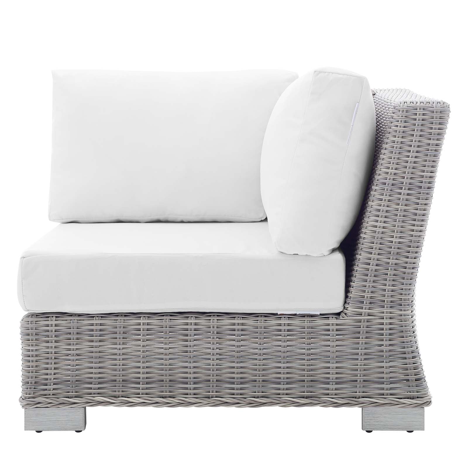 Conway Sunbrella® Outdoor Patio Wicker Rattan Corner Chair
