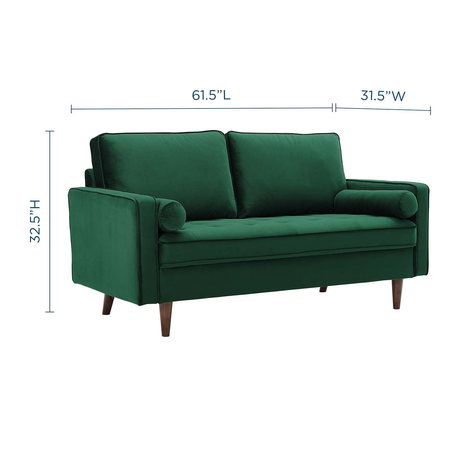 Valour Performance Velvet Loveseat