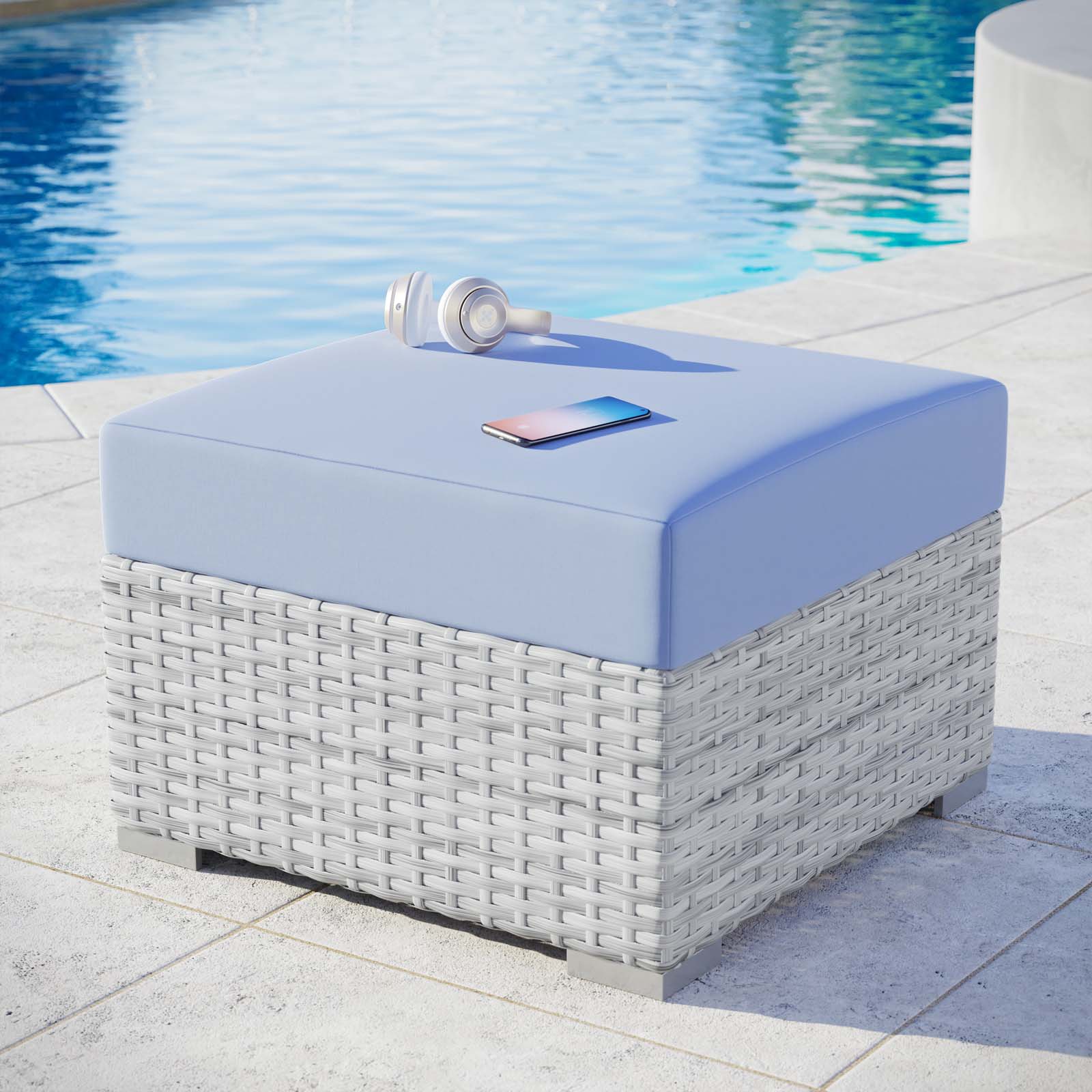 Convene Outdoor Patio Ottoman