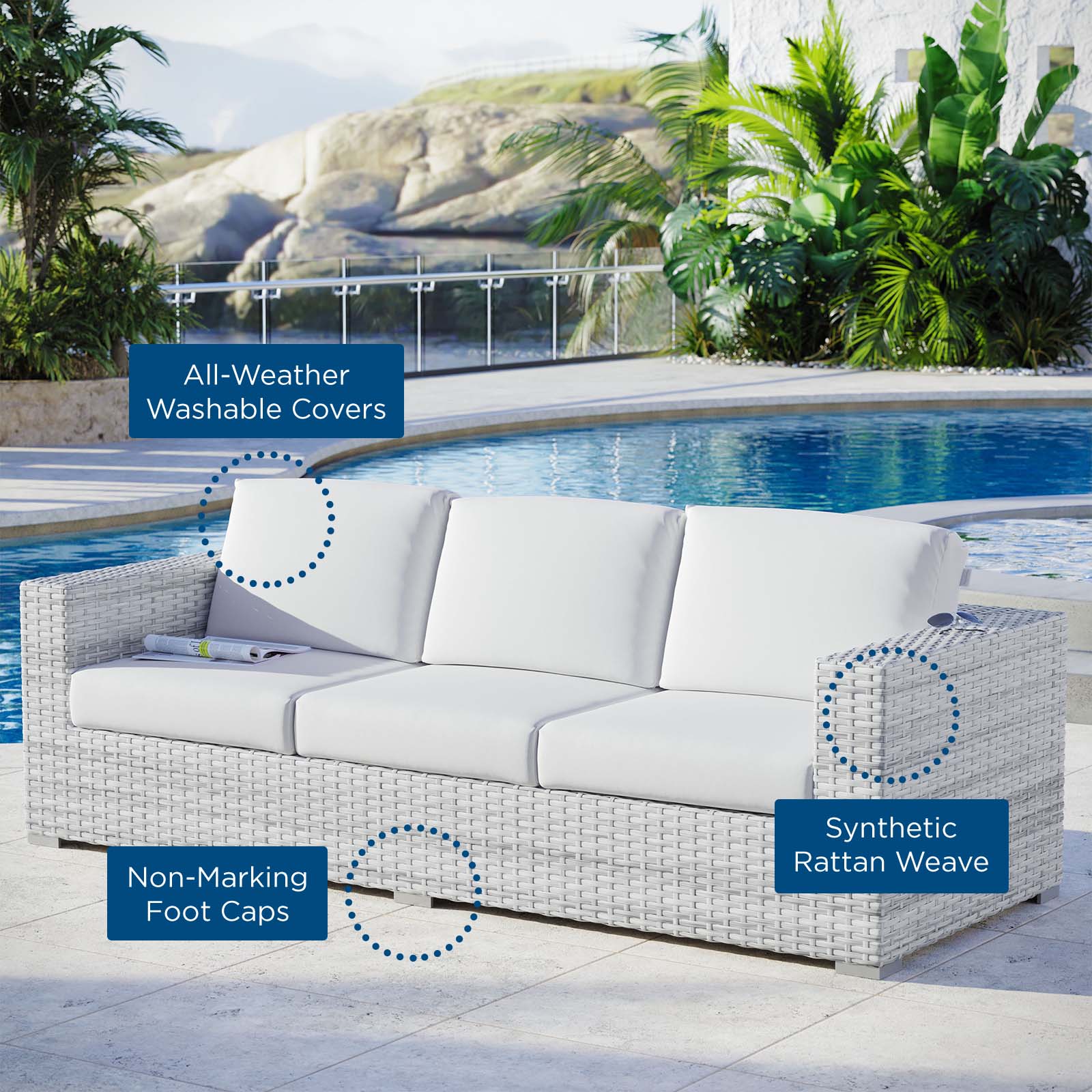 Convene Outdoor Patio Sofa