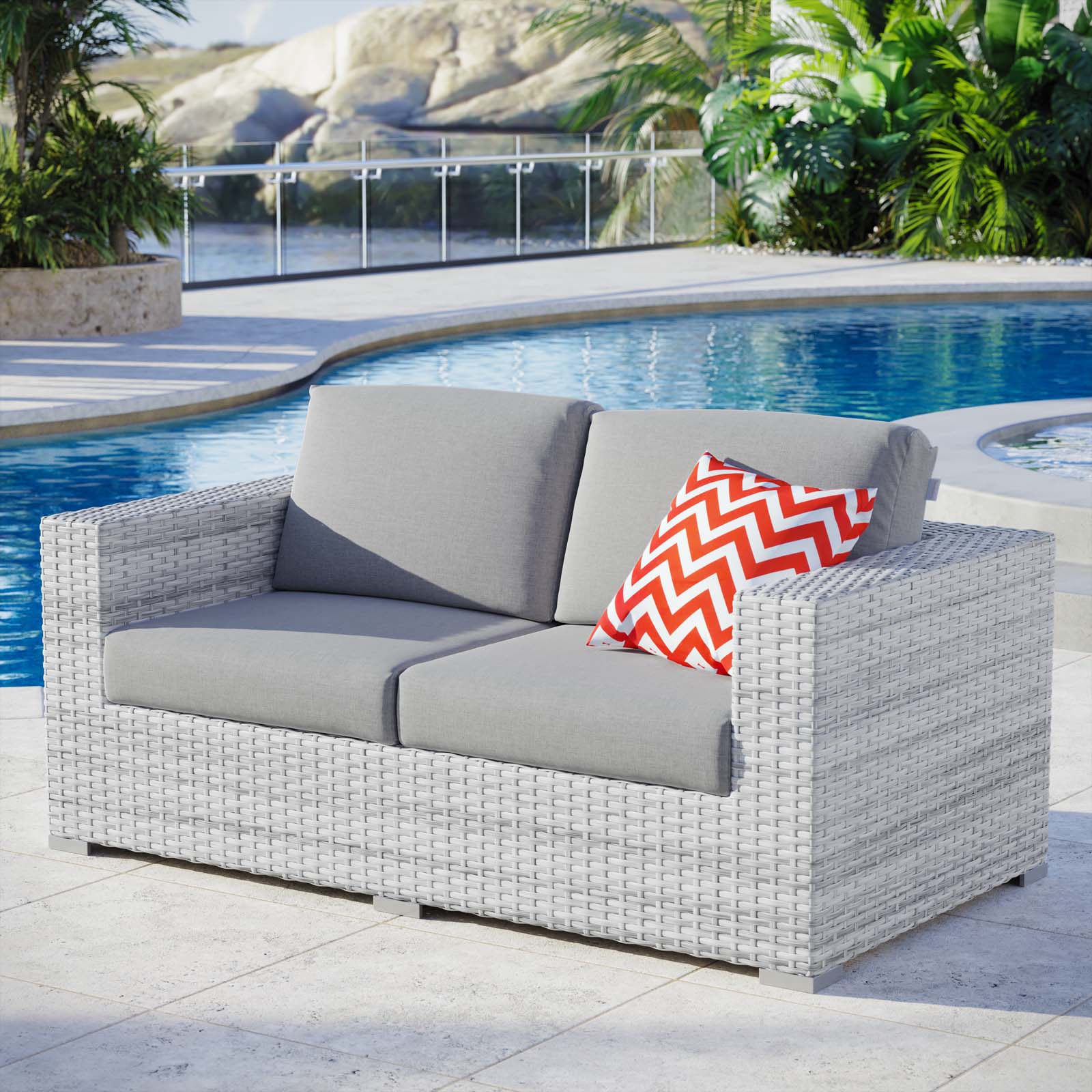 Convene Outdoor Patio Loveseat