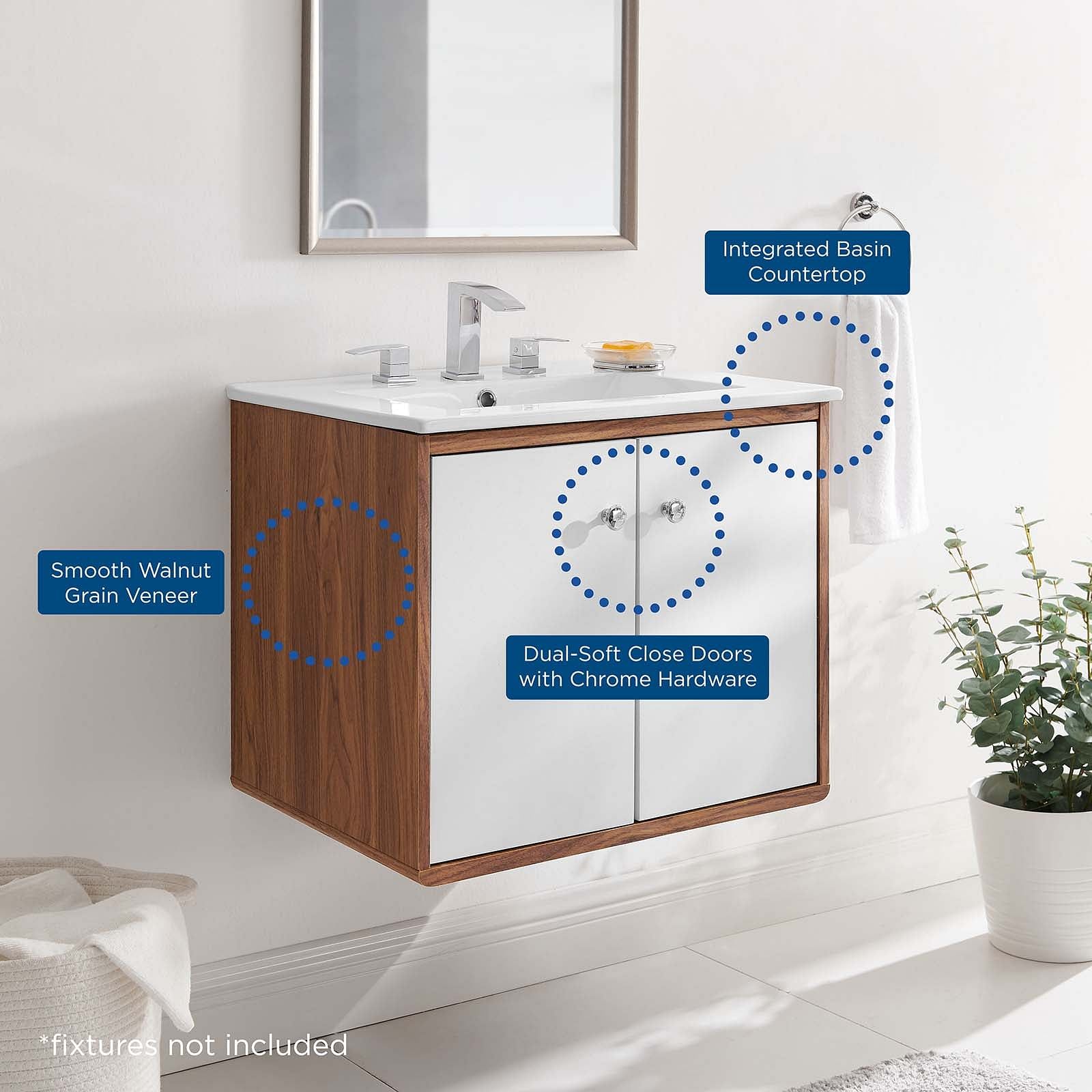 Transmit 24" 	Wall-Mount Bathroom Vanity