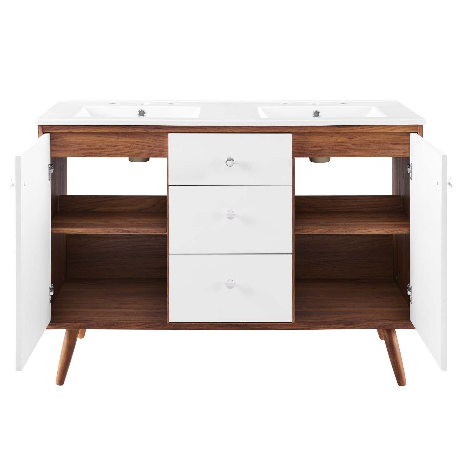 Transmit 48" Double Sink Bathroom Vanity