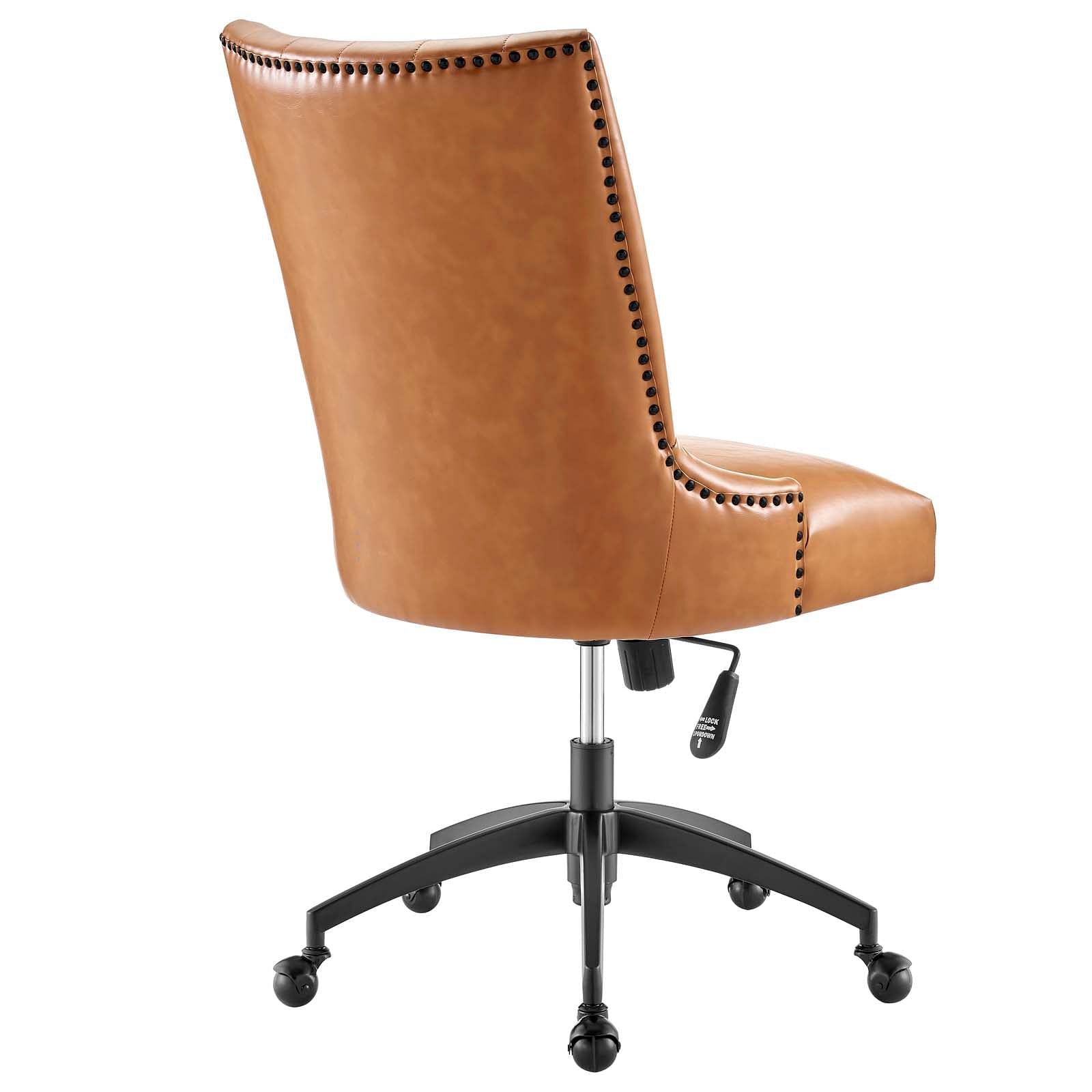 Empower Channel Tufted Vegan Leather Office Chair