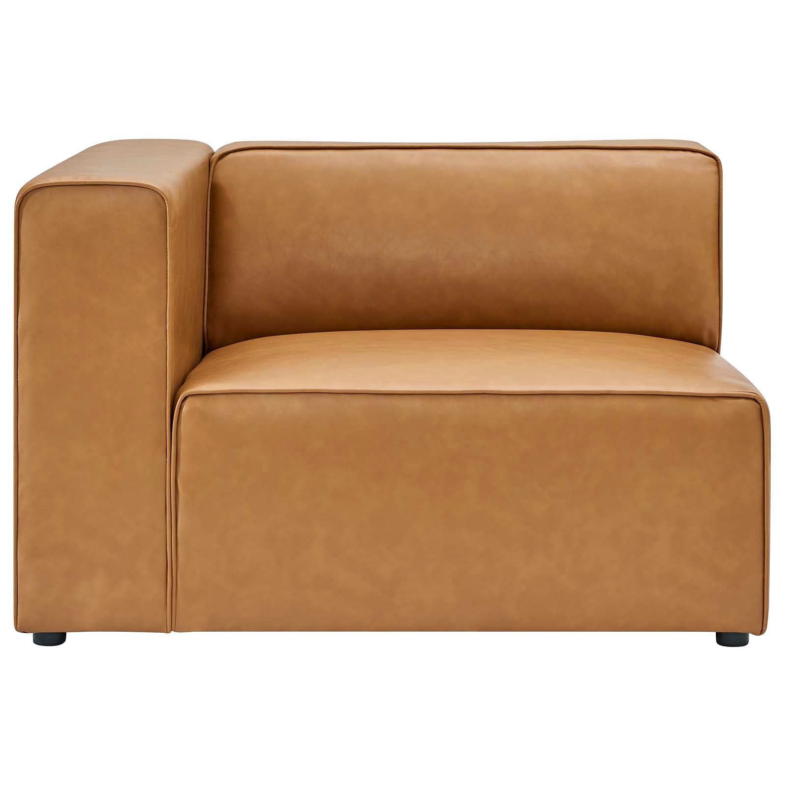 Mingle Vegan Leather 3-Piece Sectional Sofa