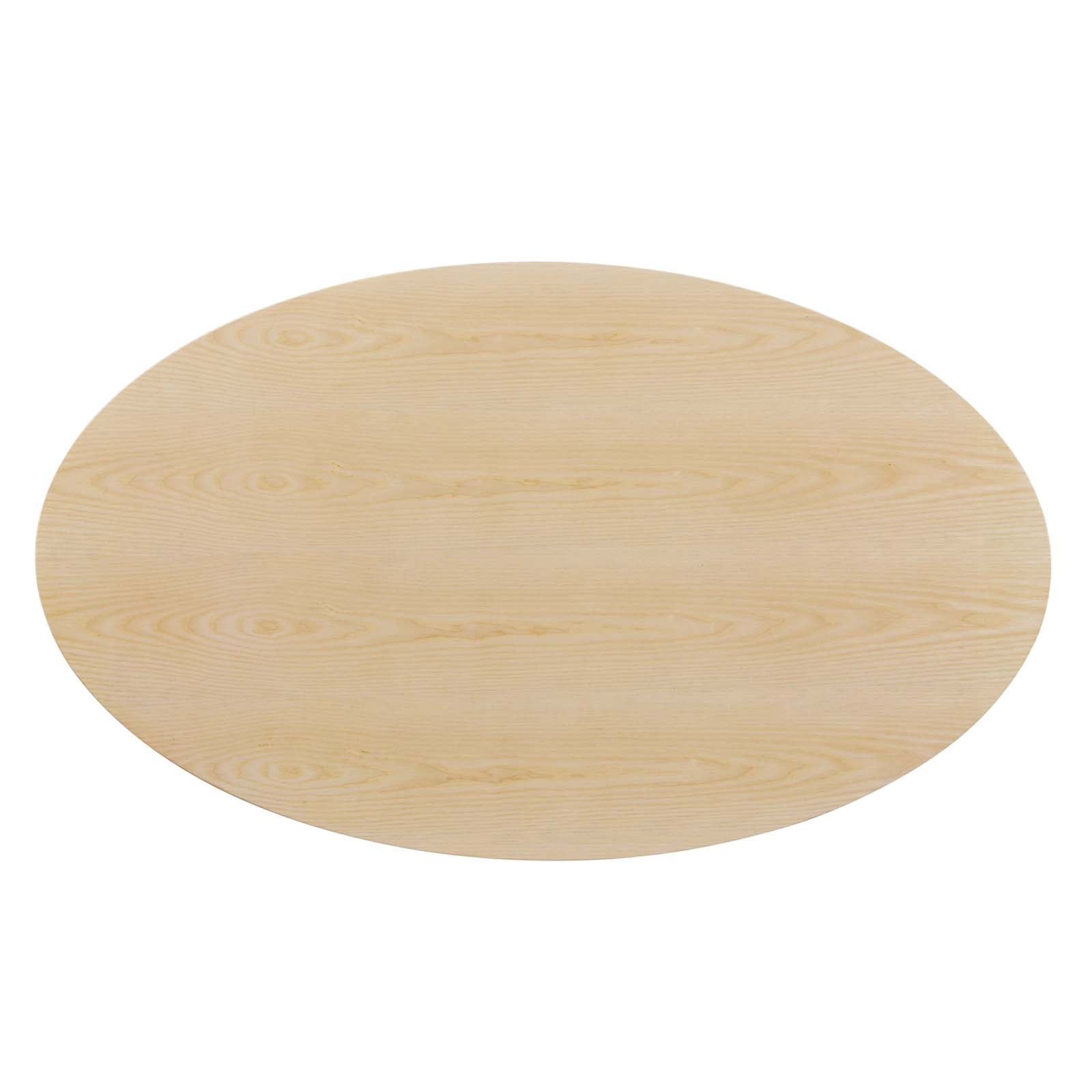 Lippa 60" Wood Oval Dining Table