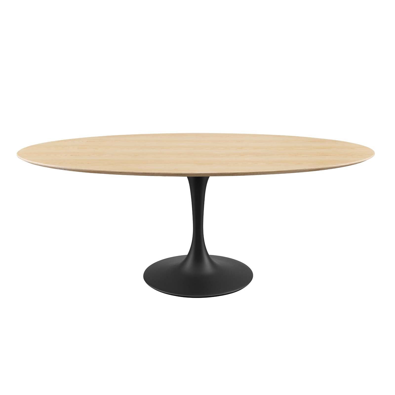 Lippa 78" Wood Oval Dining Table