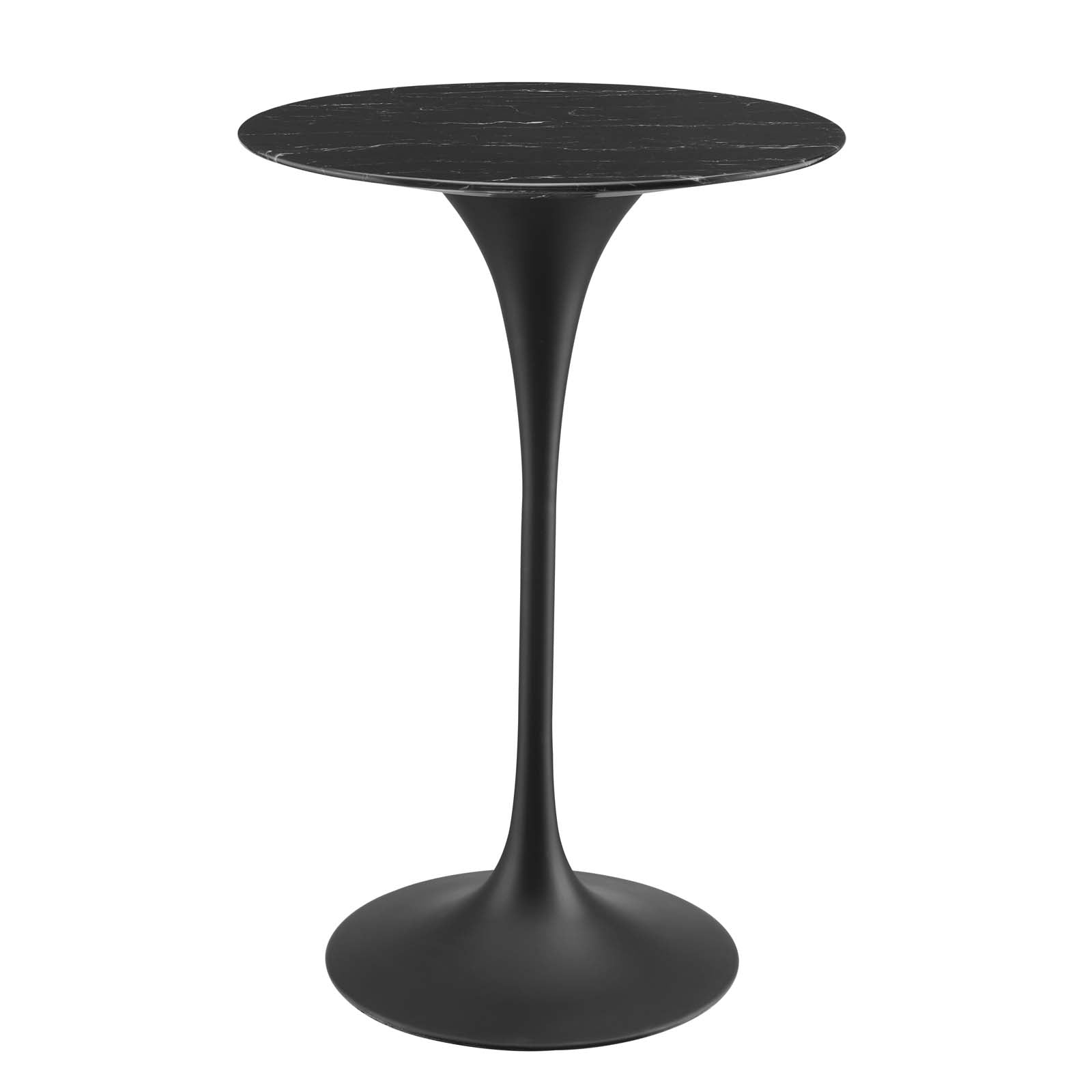 Lippa 28" Artificial Marble Bar Table