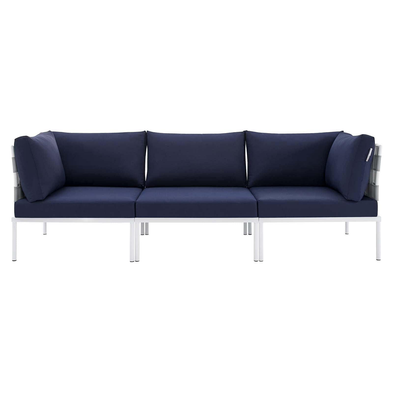 Harmony Sunbrella® Outdoor Patio Aluminum Sofa