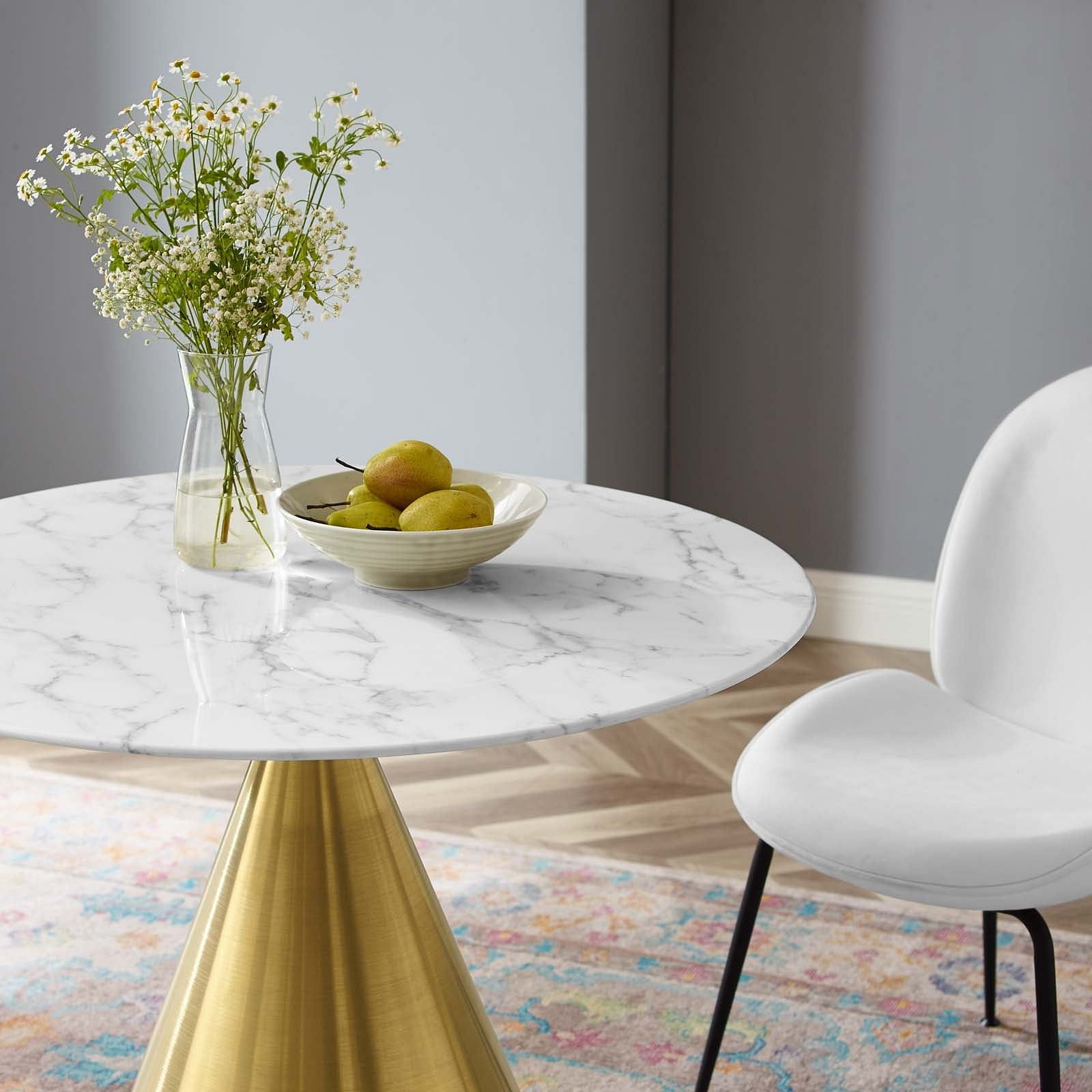 Tupelo 36" Artificial Marble Dining Table