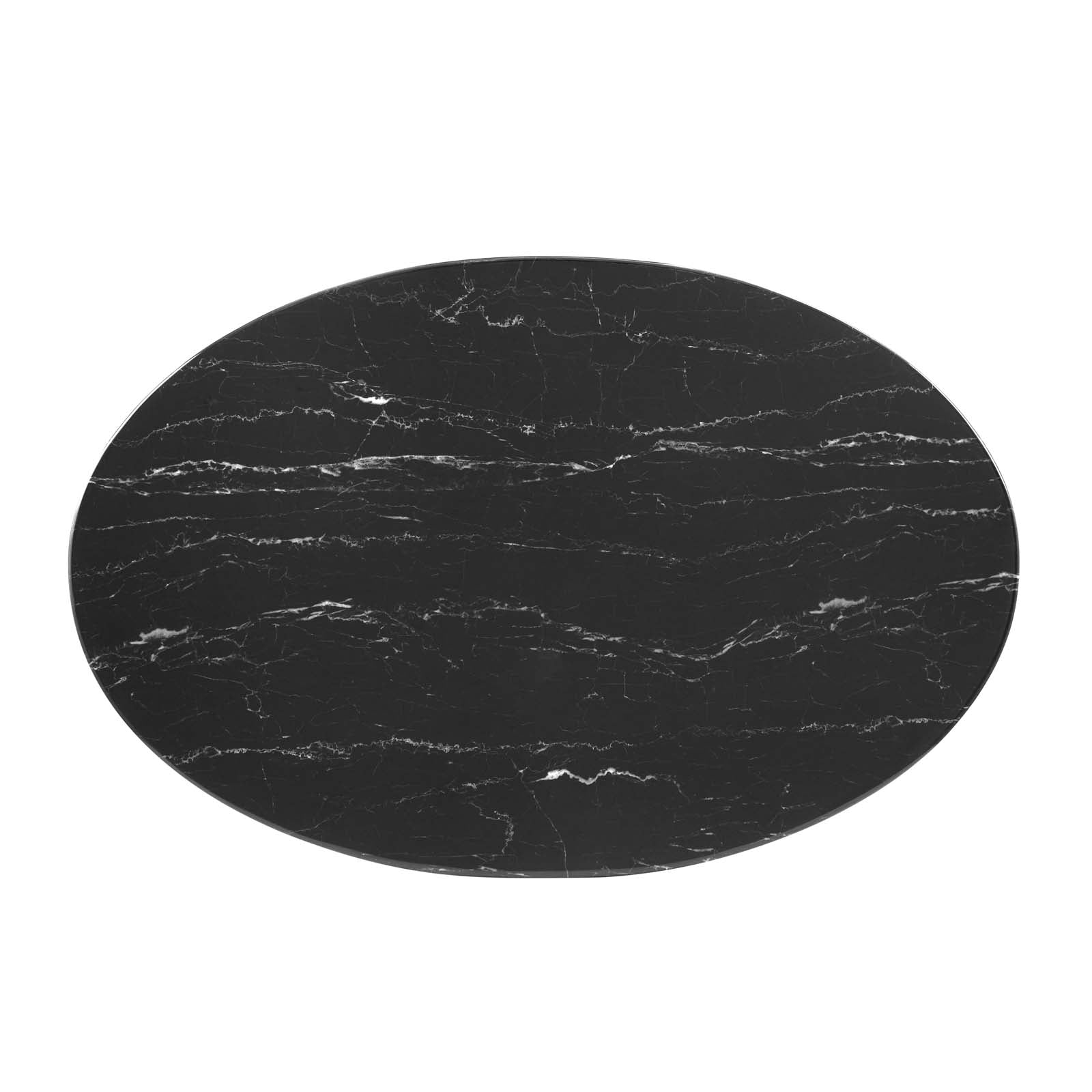 Tupelo 42" Oval Artificial Marble Dining Table