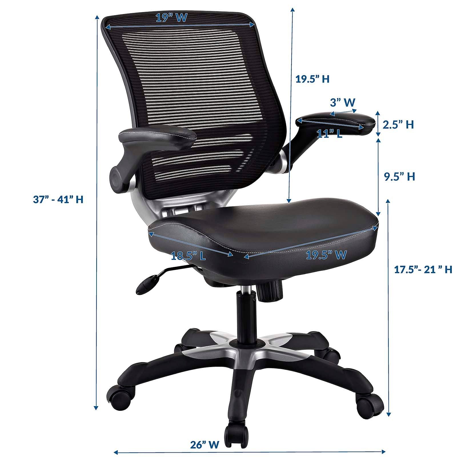 Modway edge best sale vinyl office chair