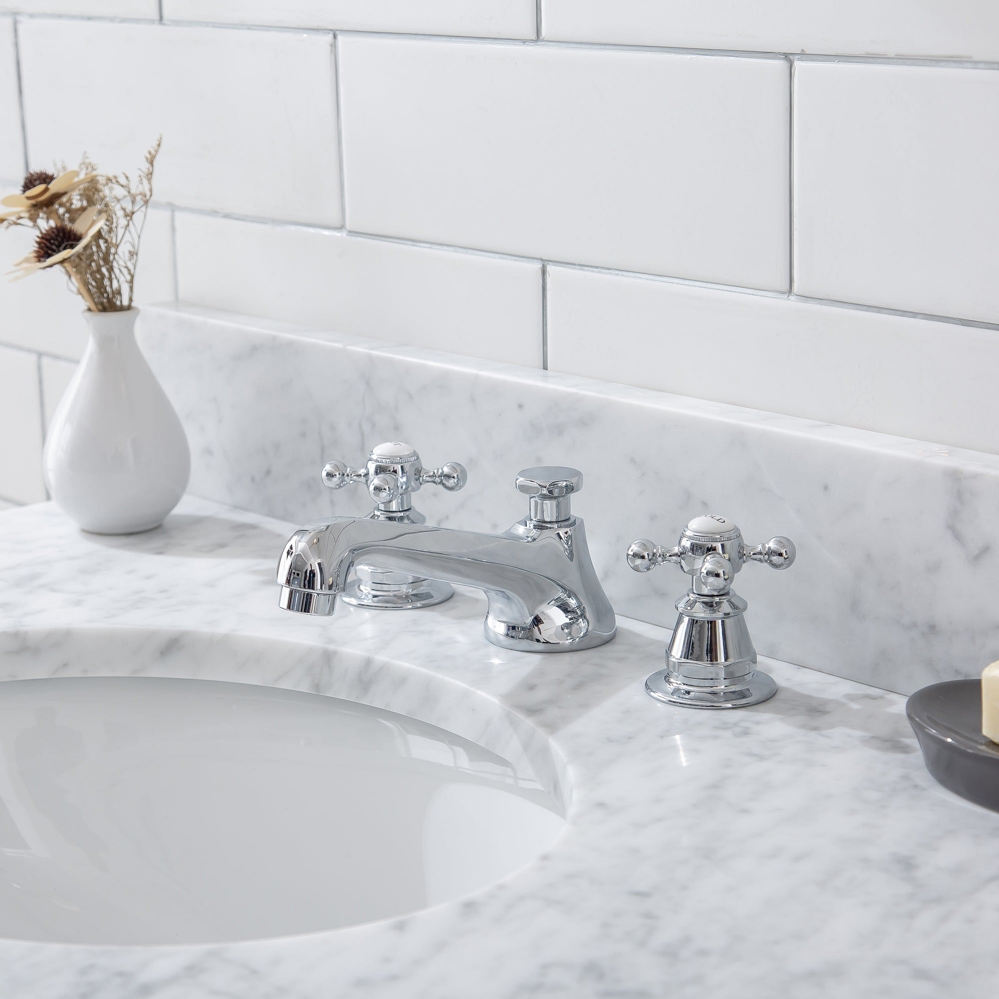 Embassy 30 Inch Wide Single Wash Stand, P-Trap, Counter Top with Basin, and F2-0009 Faucet included in Chrome Finish
