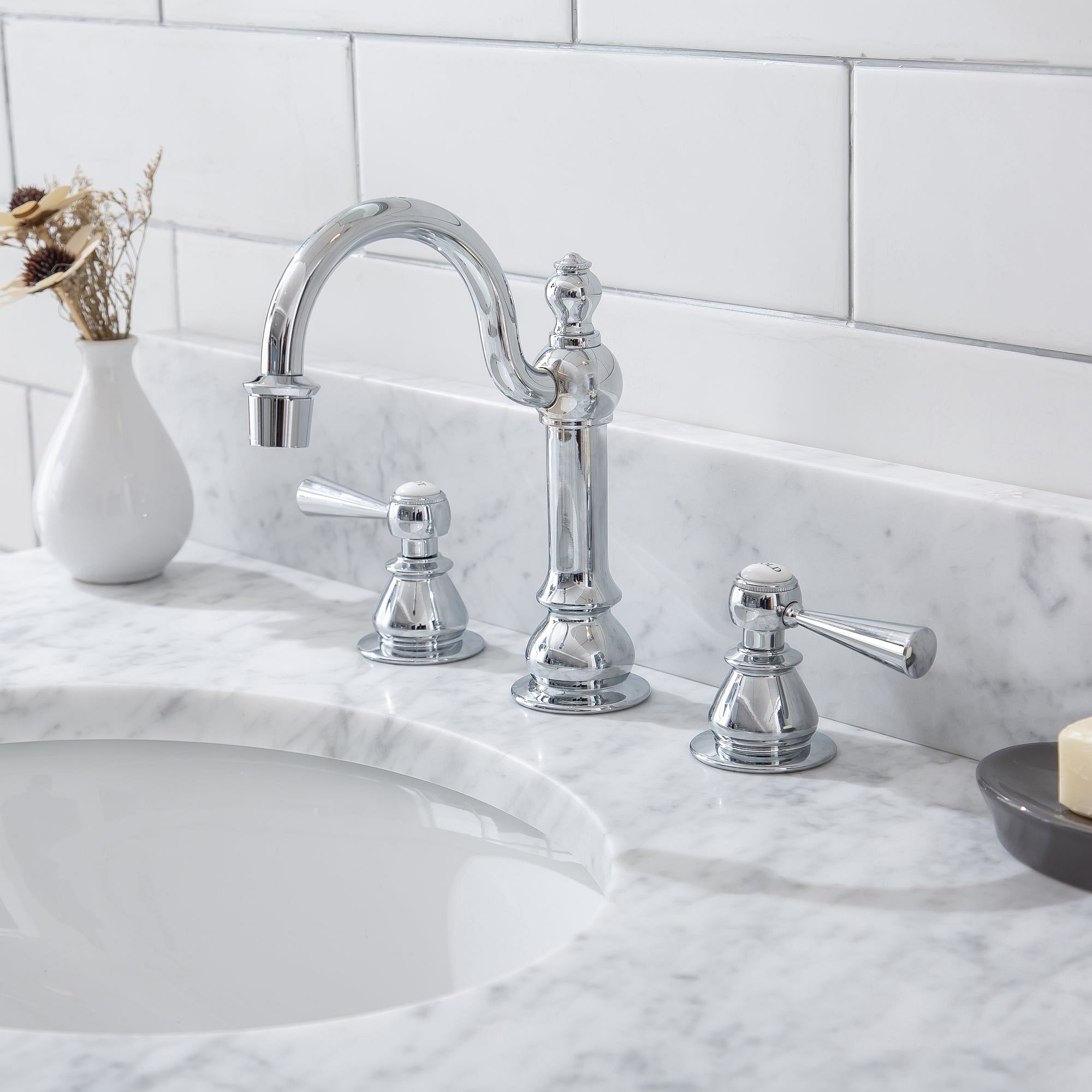Embassy 30 Inch Wide Single Wash Stand, P-Trap, Counter Top with Basin, and F2-0012 Faucet included in Chrome Finish