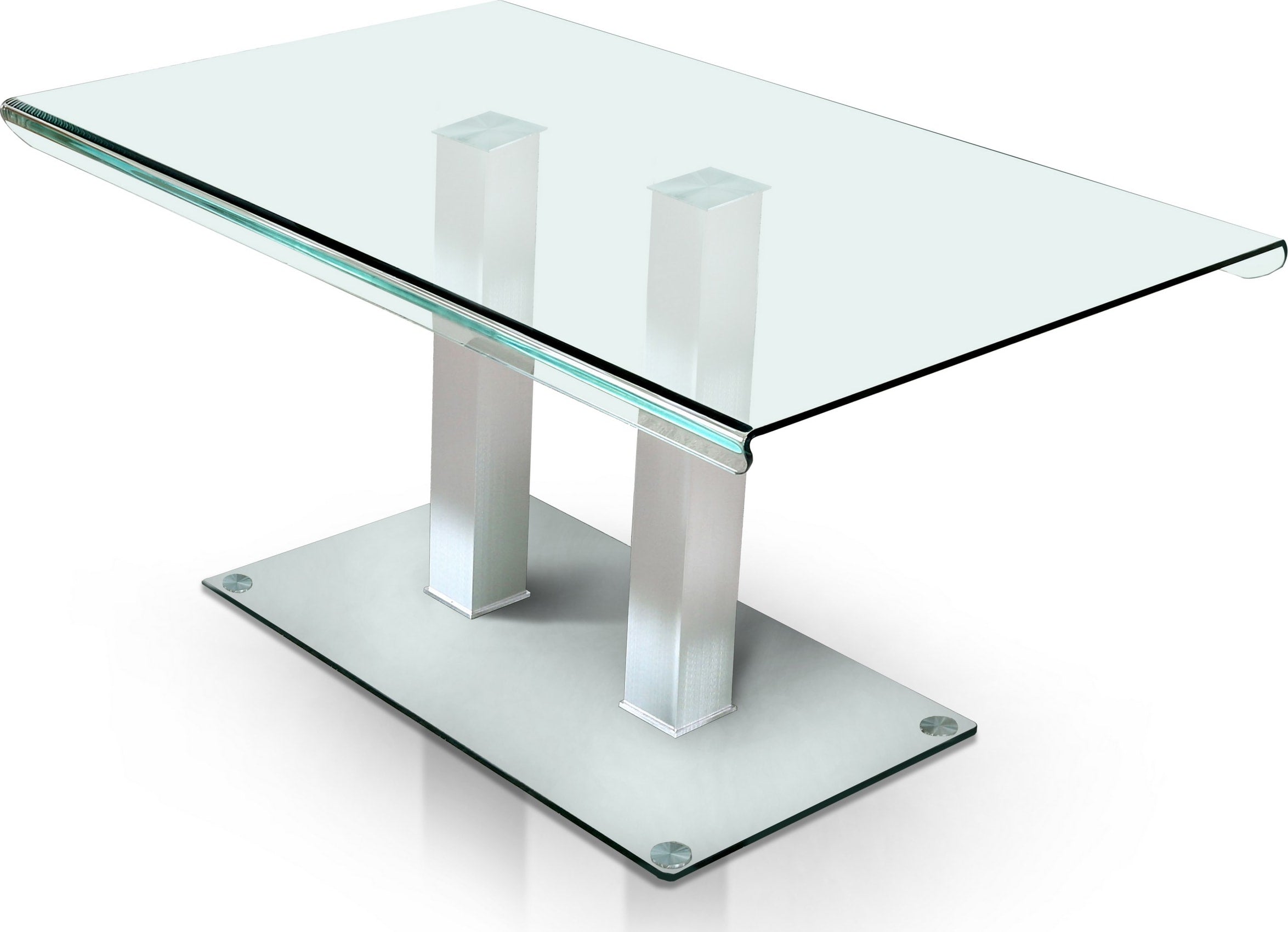 Cuerva Contemporary Glass Top Dining Table