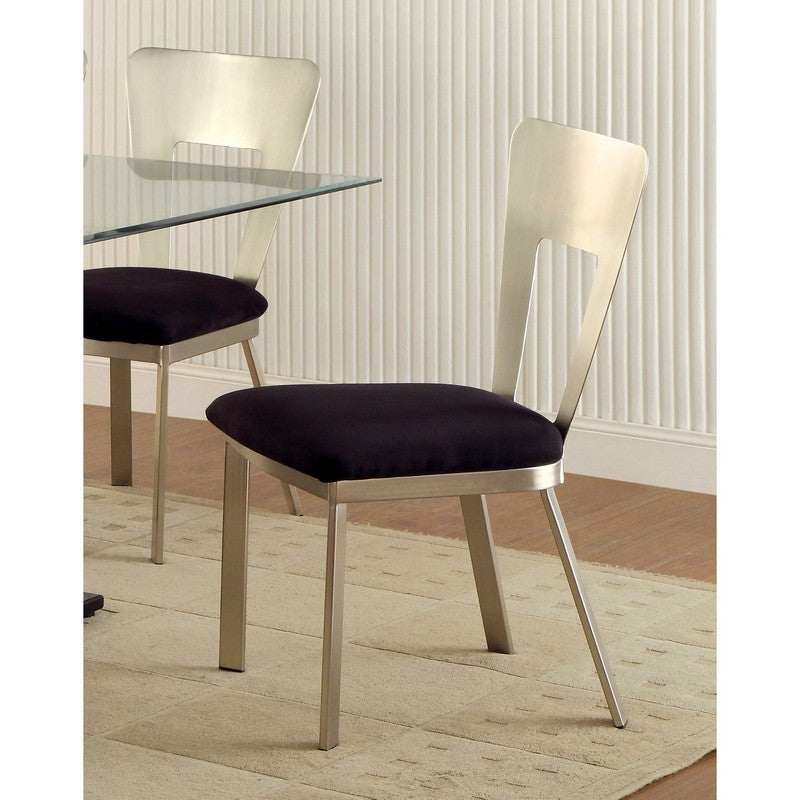 Tino Contemporary Padded Side Chairs (Set of 2)