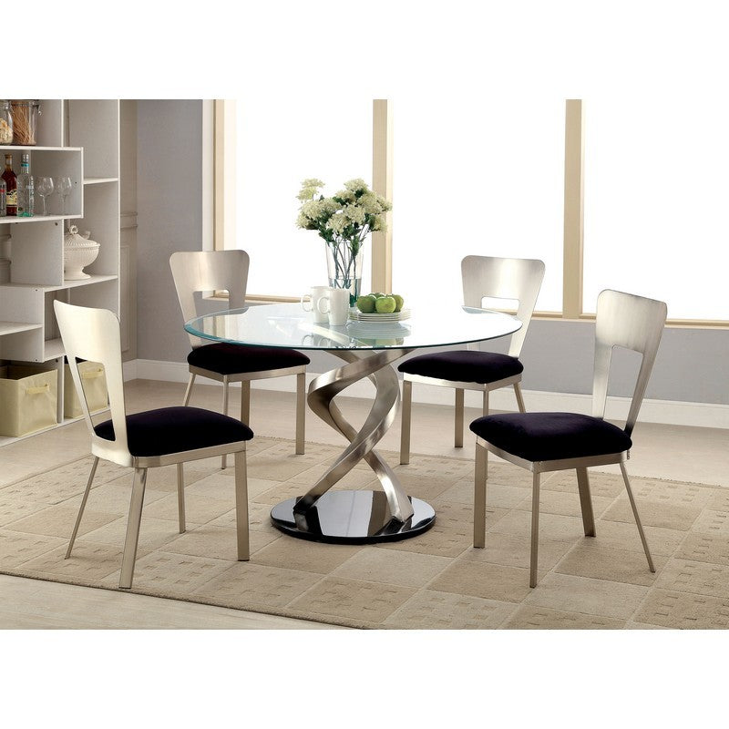 Tino Contemporary Padded Side Chairs (Set of 2)