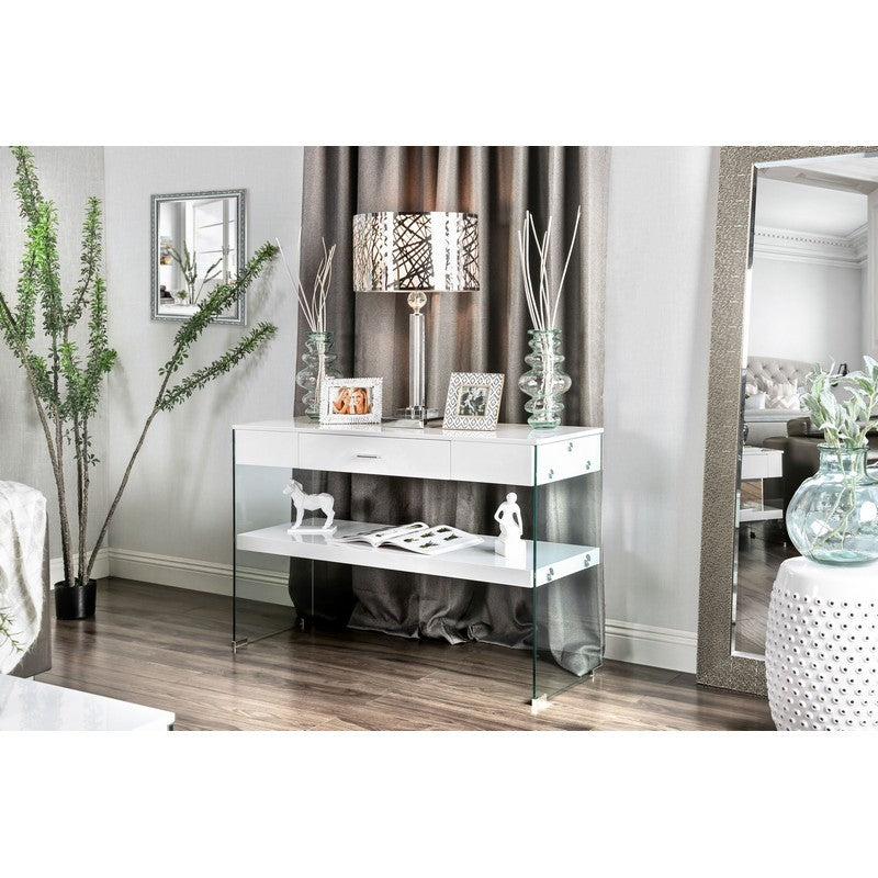 Beliza Contemporary Multi-Storage Sofa Table