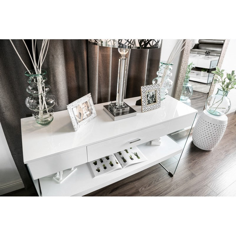 Beliza Contemporary Multi-Storage Sofa Table