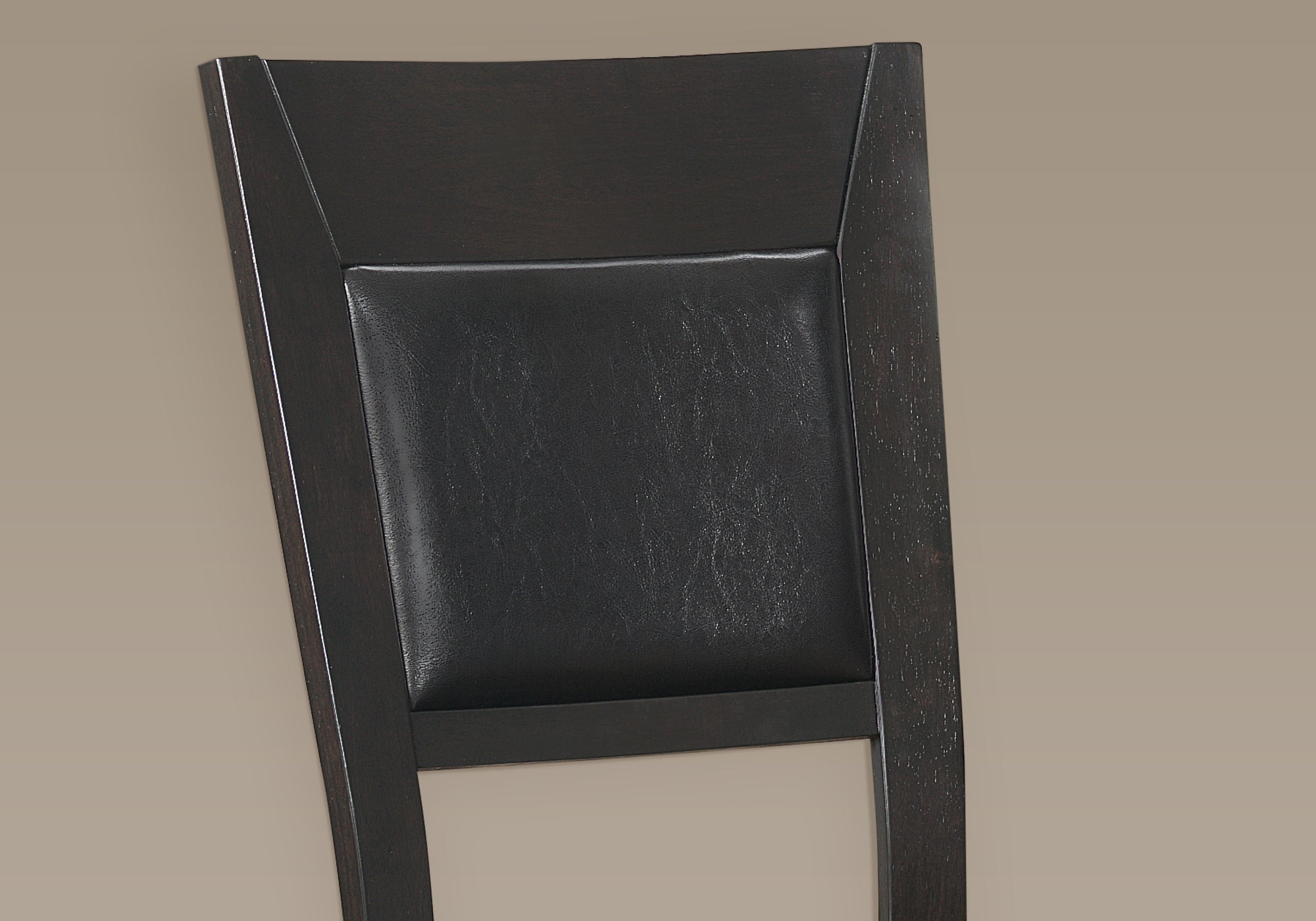 Dining Chair - 2Pcs / 39H / Espresso / Brown Seat
