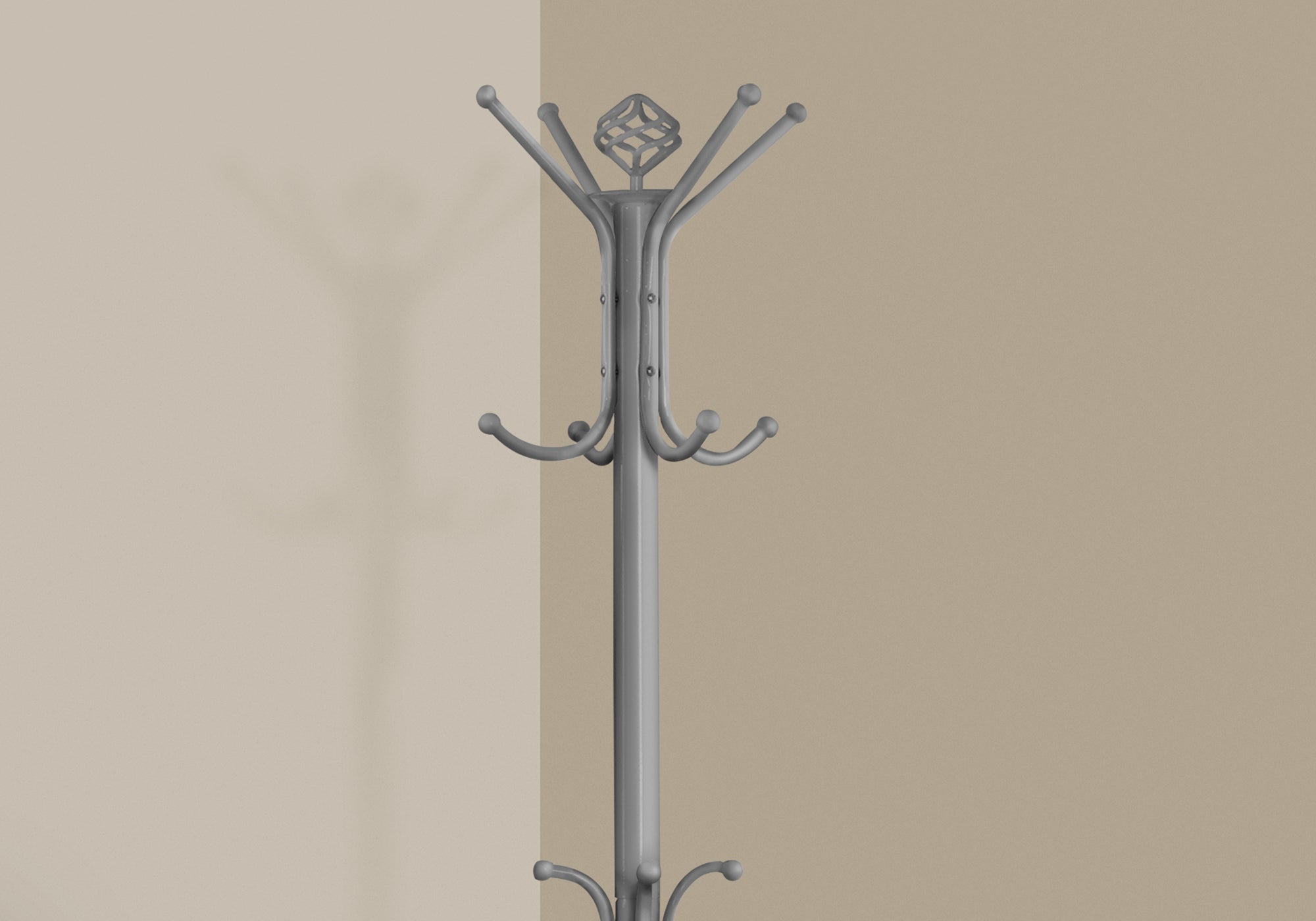 Coat Rack - 70H / Silver Metal