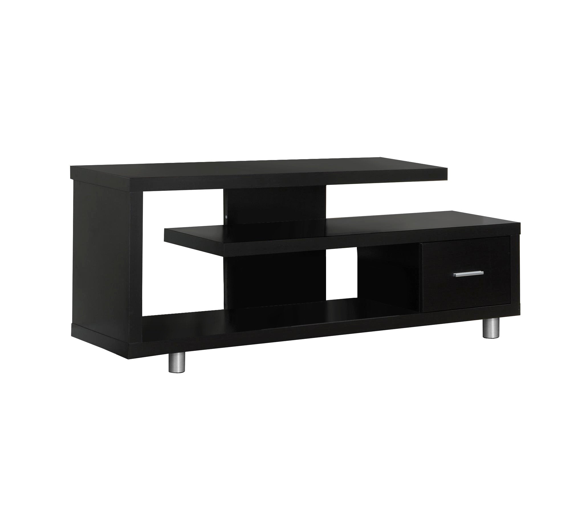 Tv Stand - 60L / Espresso With 1 Drawer