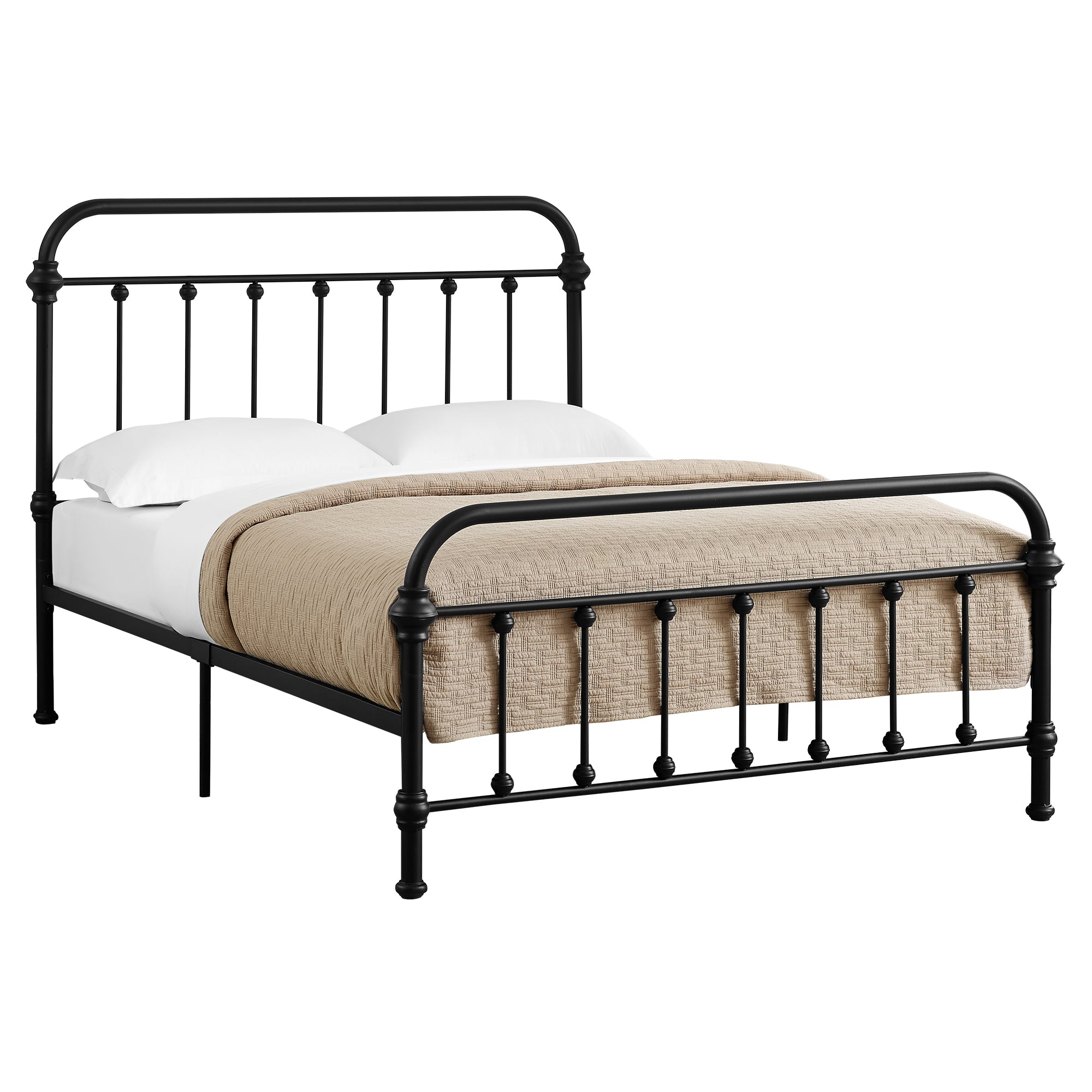 Bed - Full Size / Black Metal Frame Only