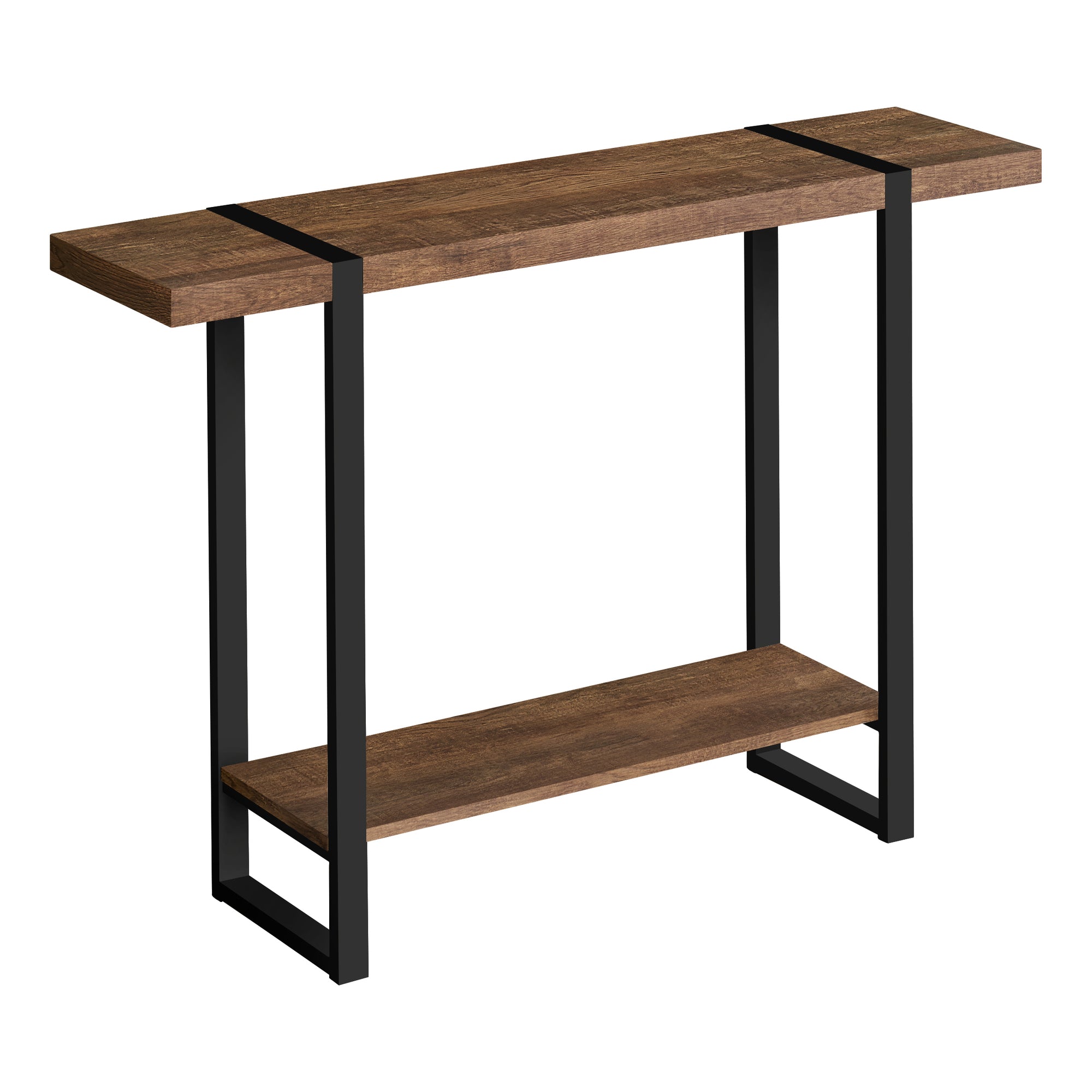 Accent Table - 48L / Brown Reclaimed Wood-Look / Black