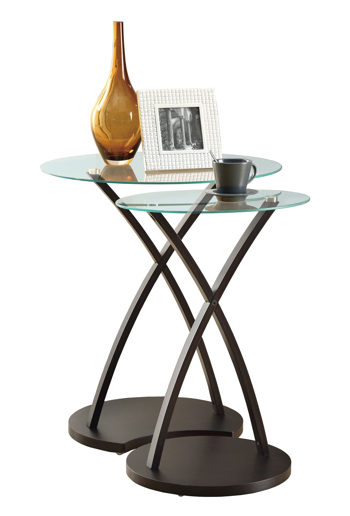 Nesting Table - 2Pcs Set / Espresso Bentwood