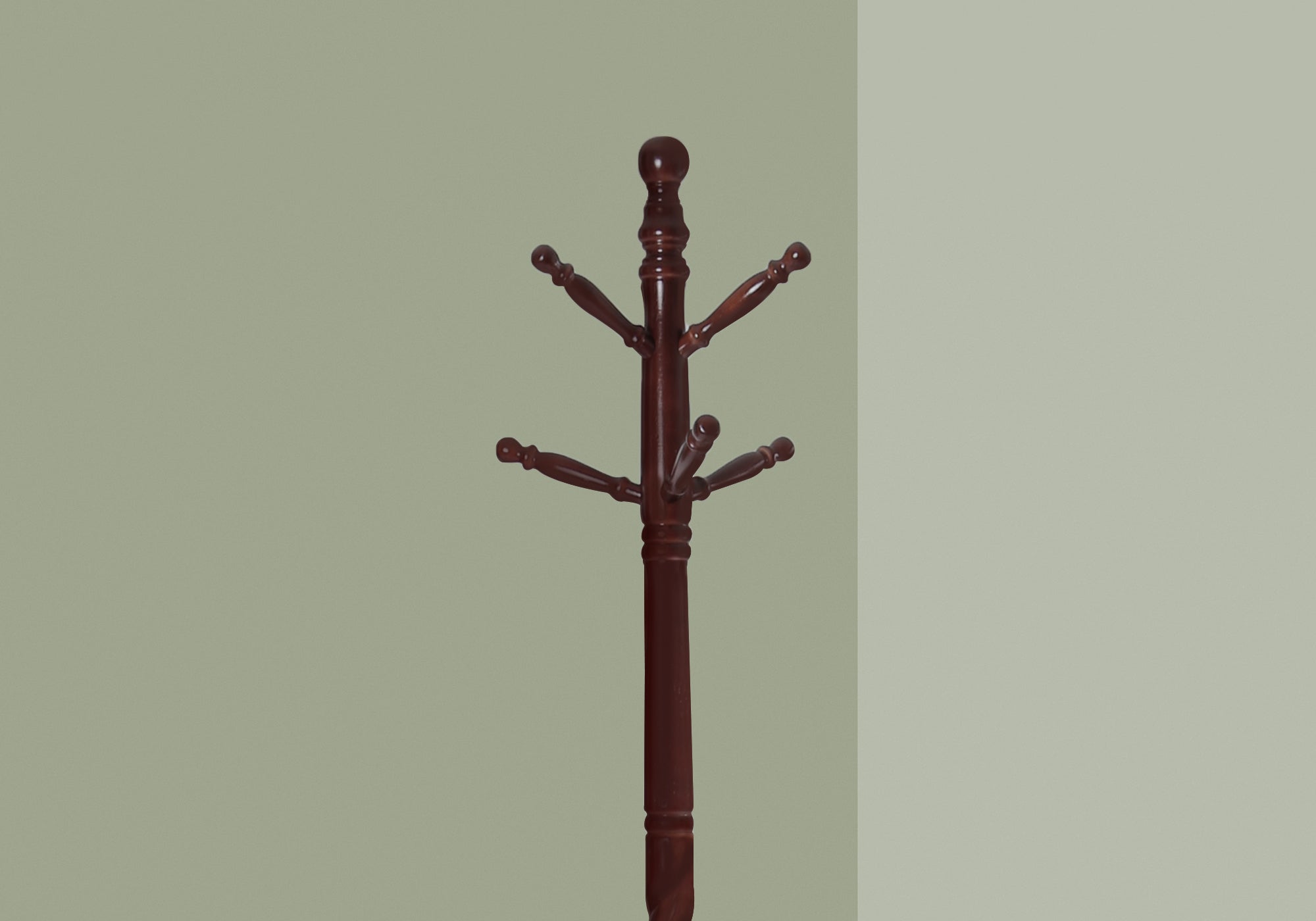 Coat Rack - 72H / Cherry Solid Wood Traditional Style