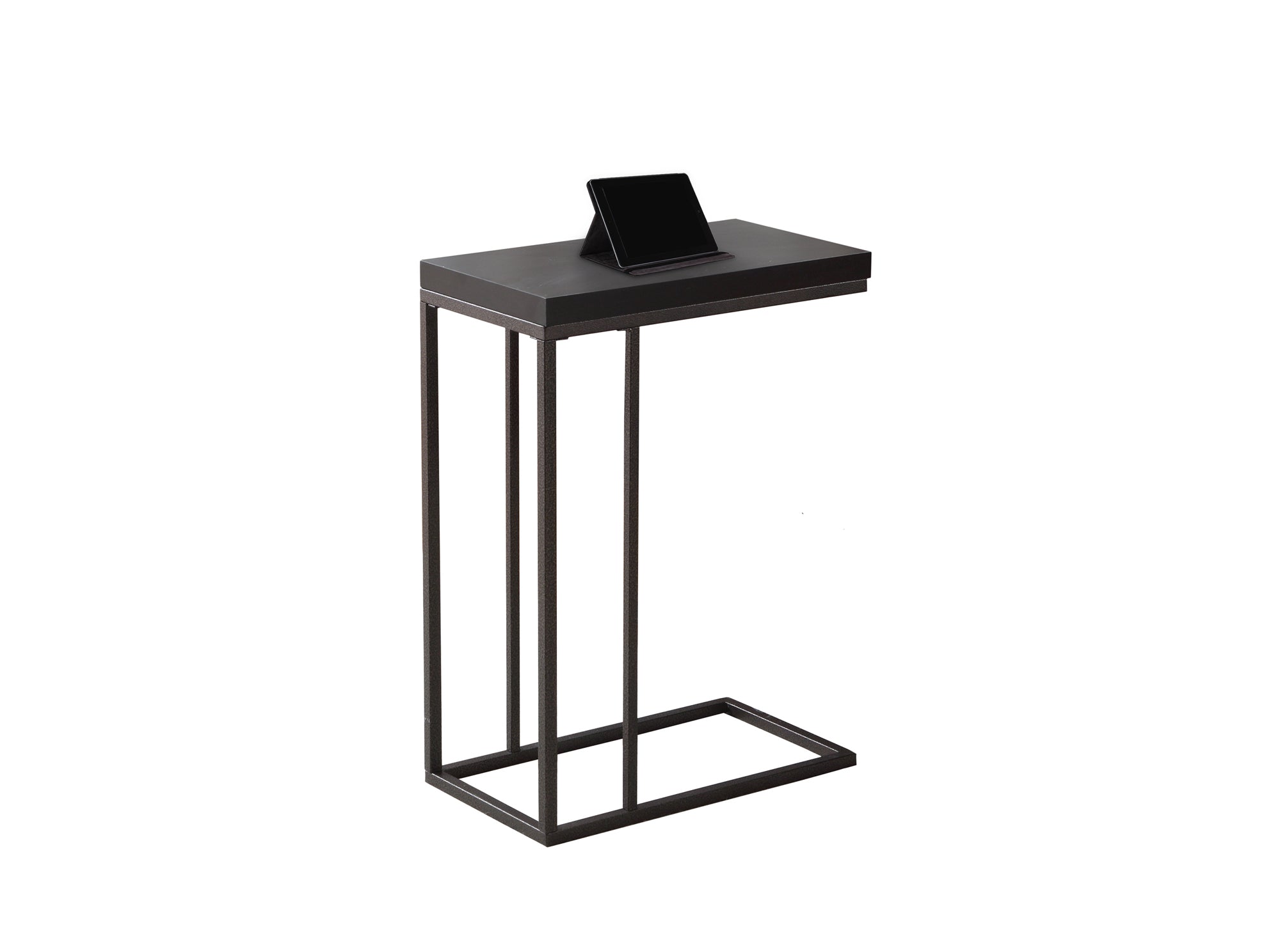 Accent Table - Espresso / Bronze Metal