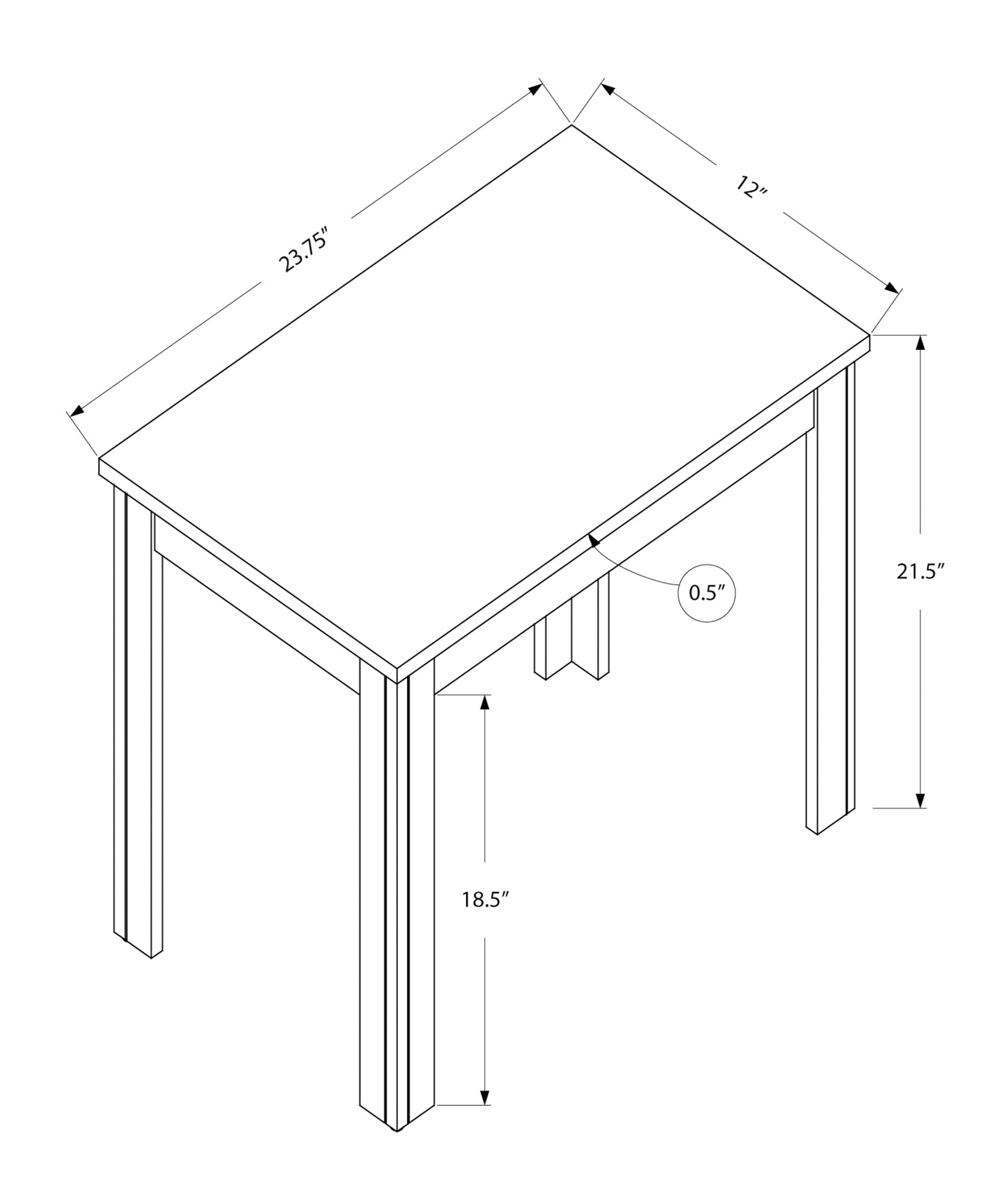 Accent Table - Black Oak