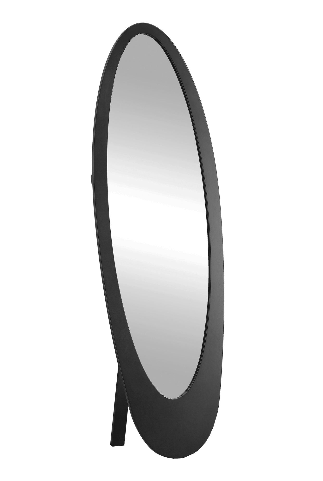 Mirror - 59H / Black Contemporary Oval Frame