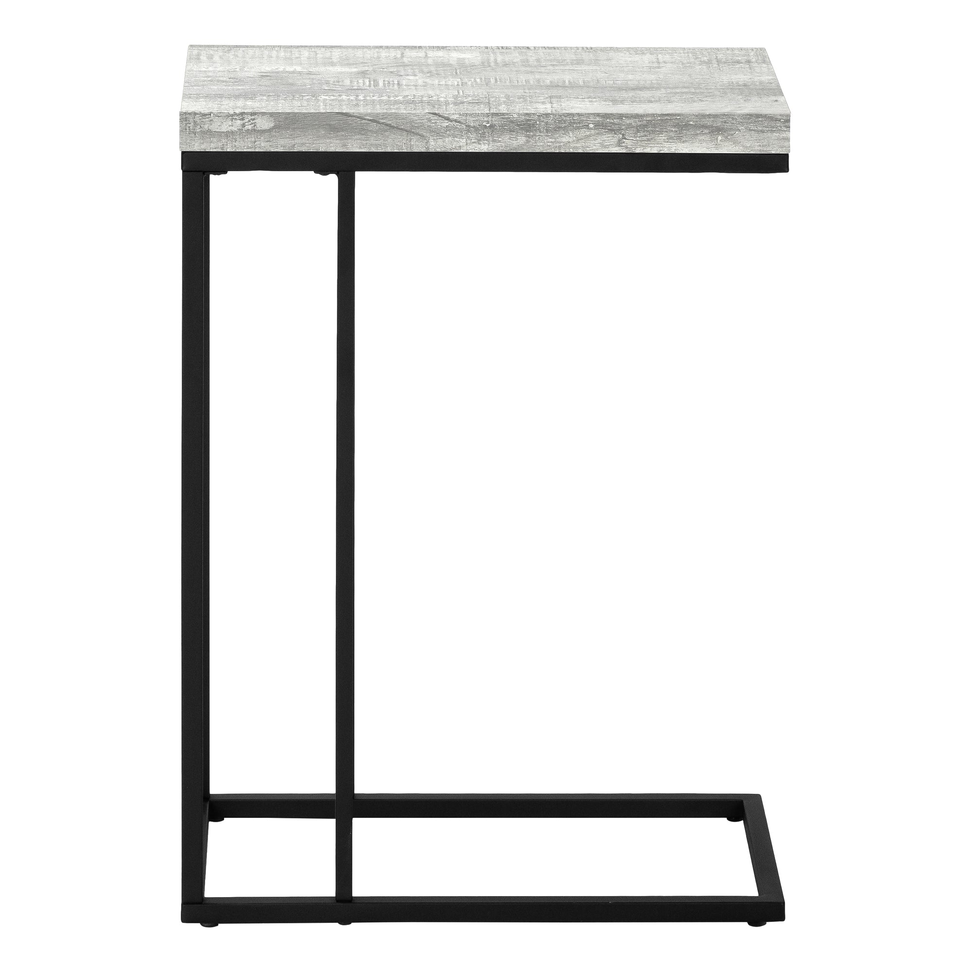 Accent Table - Grey Reclaimed Wood-Look / Black Metal